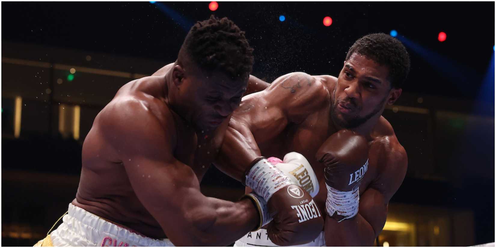 Anthony Joshua floors Ngannou