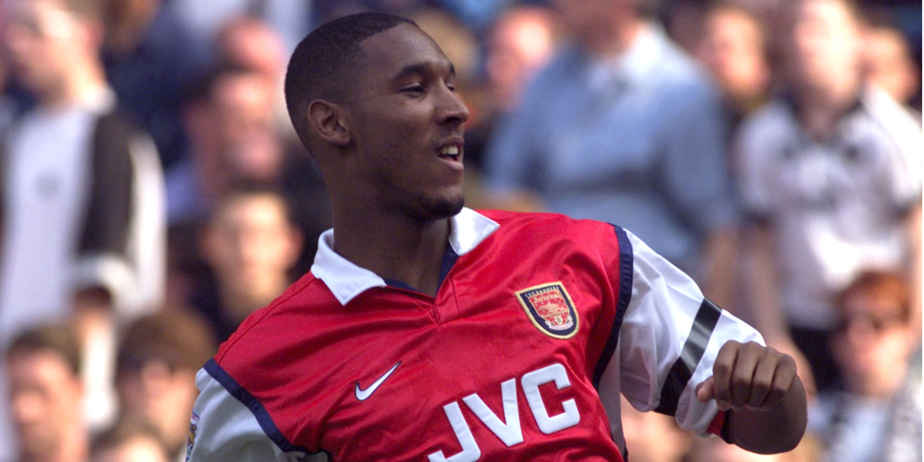 Nicolas Anelka in action for Arsenal in the Premier League