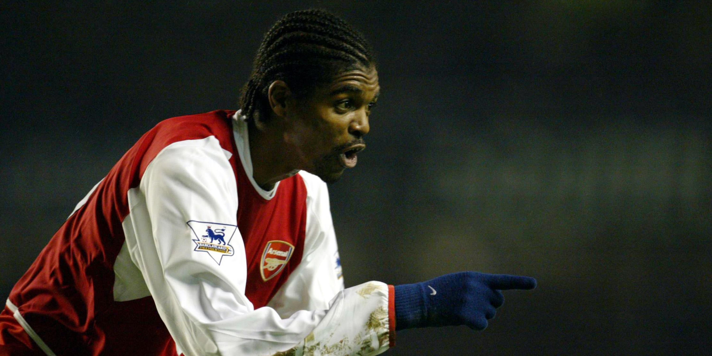 Nwankwo Kanu in action for Arsenal in the Premier League