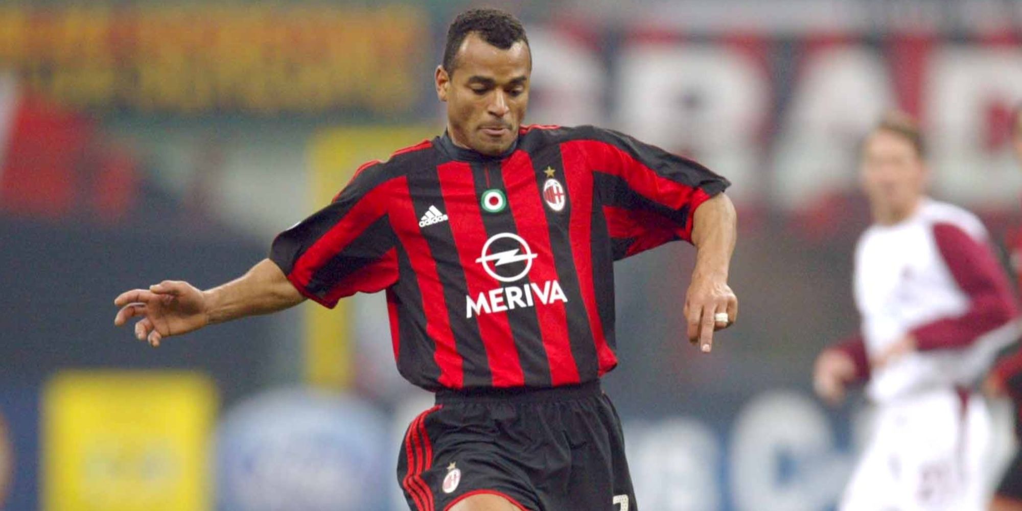 Cafu playing for AC Milan