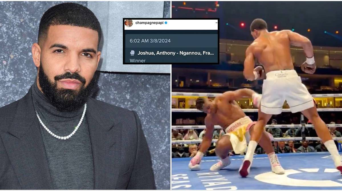 Drake Loses Huge $615,000 Bet on Anthony Joshua vs Francis Ngannou Fight