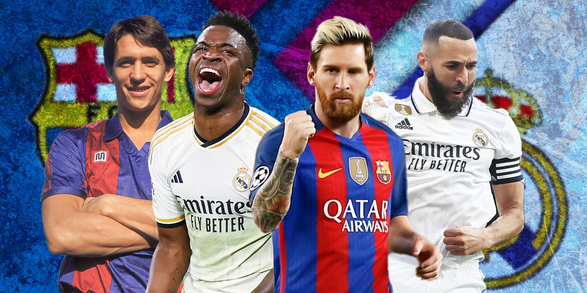 Every hat-trick scorer in El Clasico history featuring Gary Lineker, Vinicius Jr, Lionel Messi and Karim Benzema
