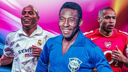 Greatest Strikers of all-time in football featuring Ronaldo, Pele and Thierry Henry