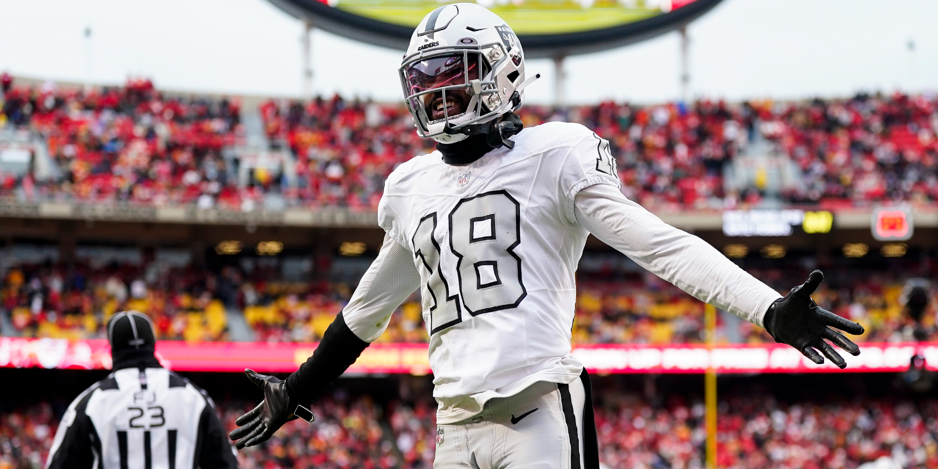 Jack Jones CB Las Vegas Raiders vs Kansas City Chiefs 2023