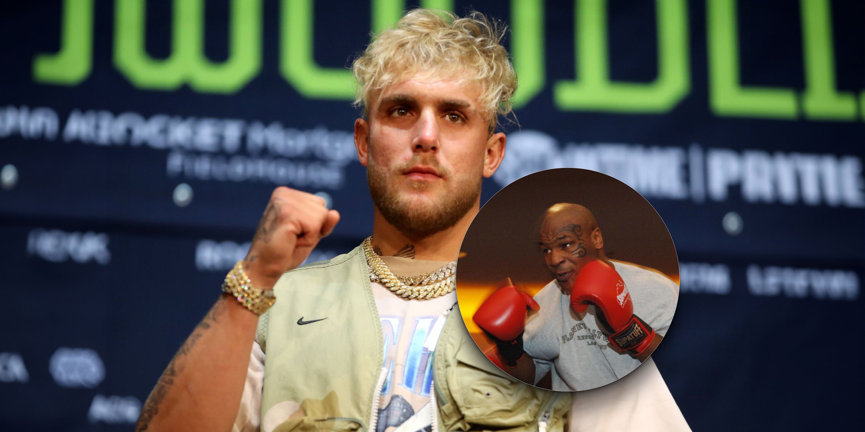Jake Paul and Mike Tyson
