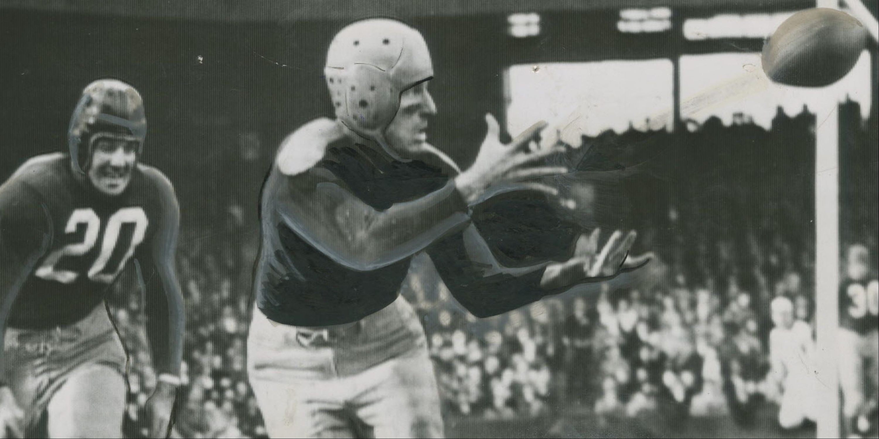 Green Bay Packers wide receiver Don Hutson making a catch