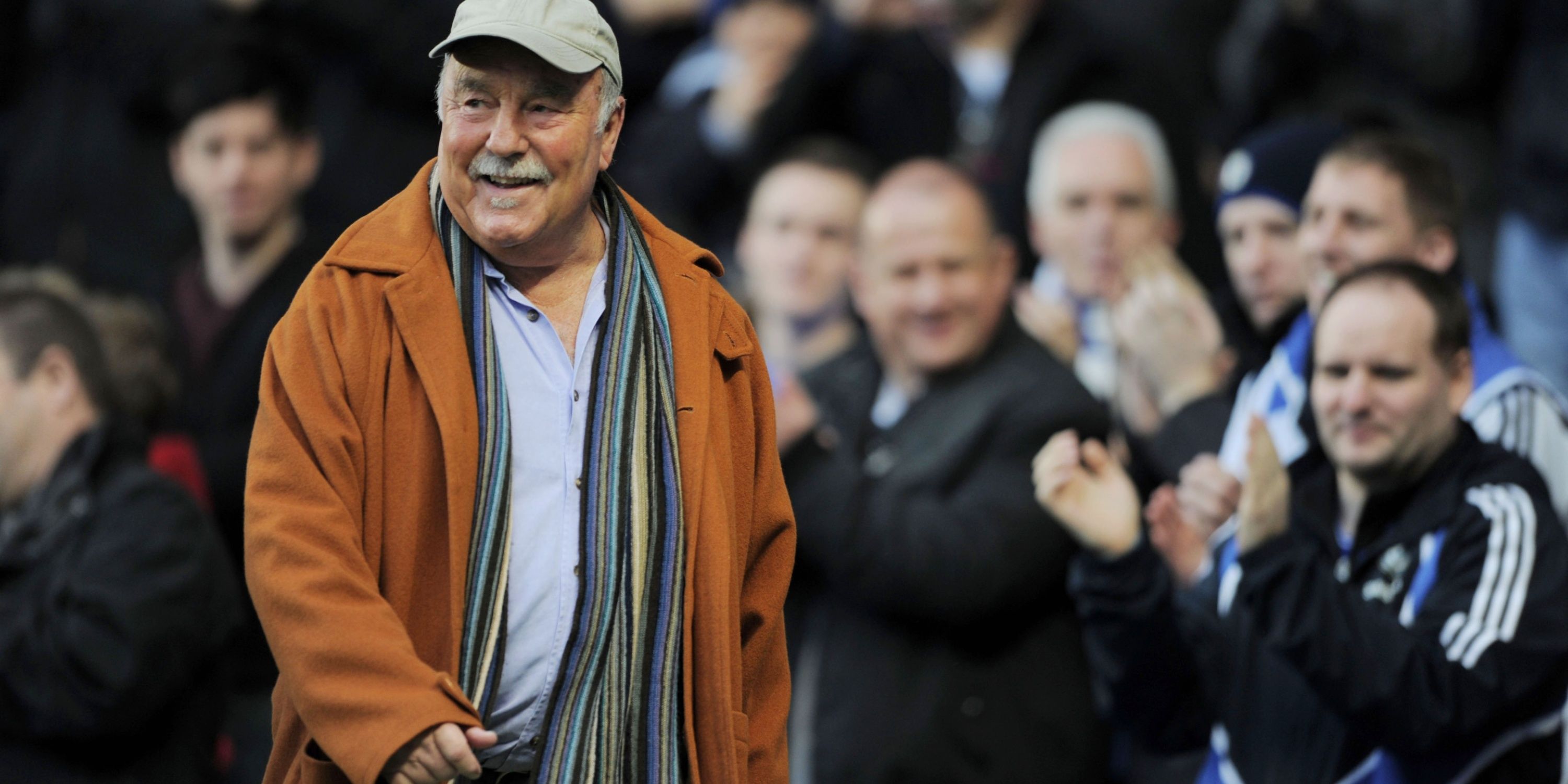 Jimmy Greaves looks on