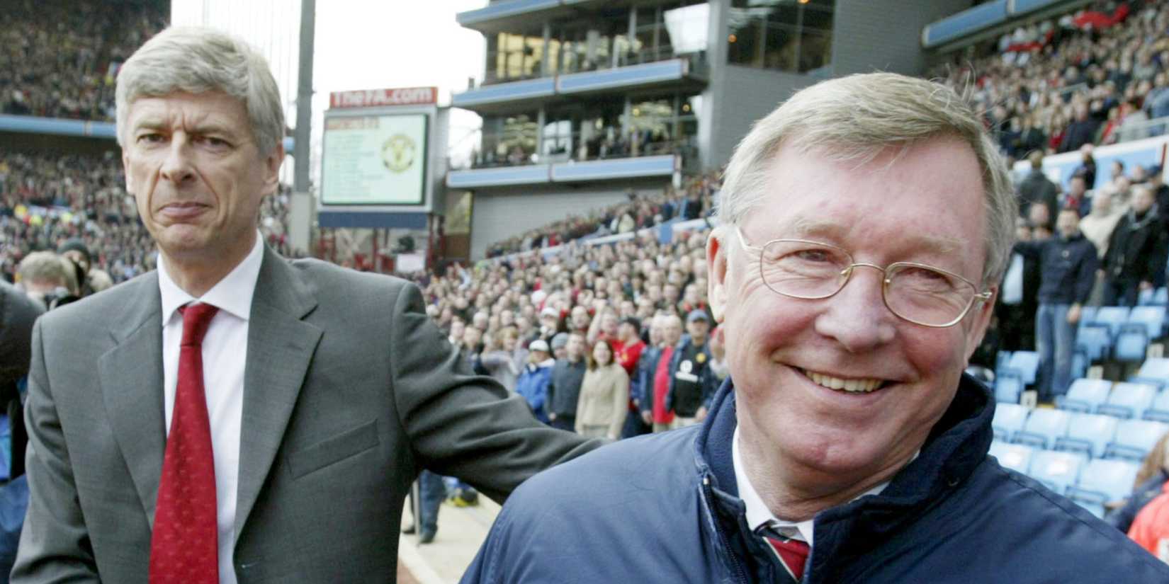 Ferguson vs Wenger on the sidelines