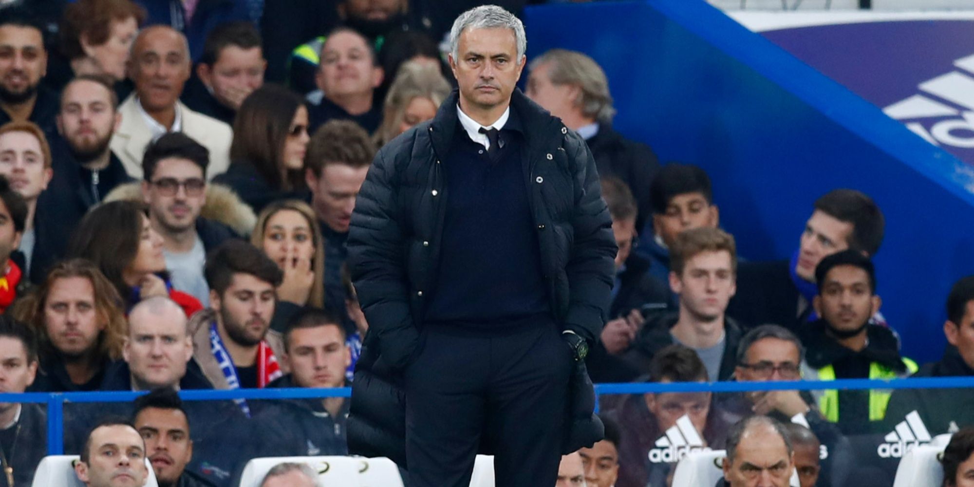 Manchester United manager Jose Mourinho during Chelsea loss