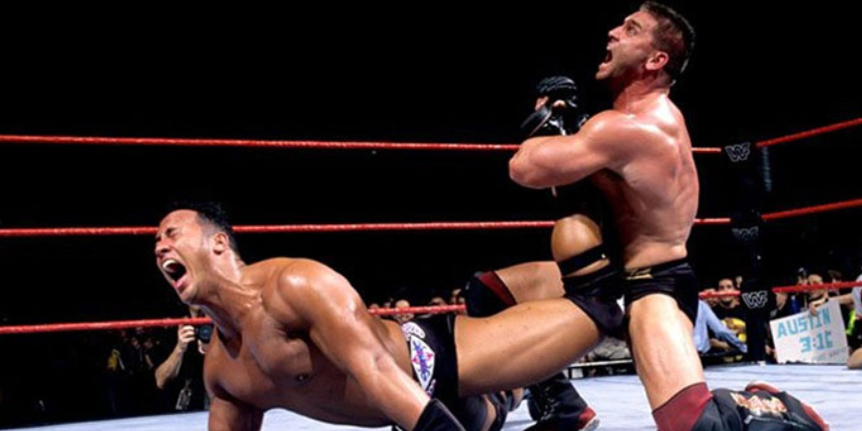The Rock vs Ken Shamrock at WrestleMania 14