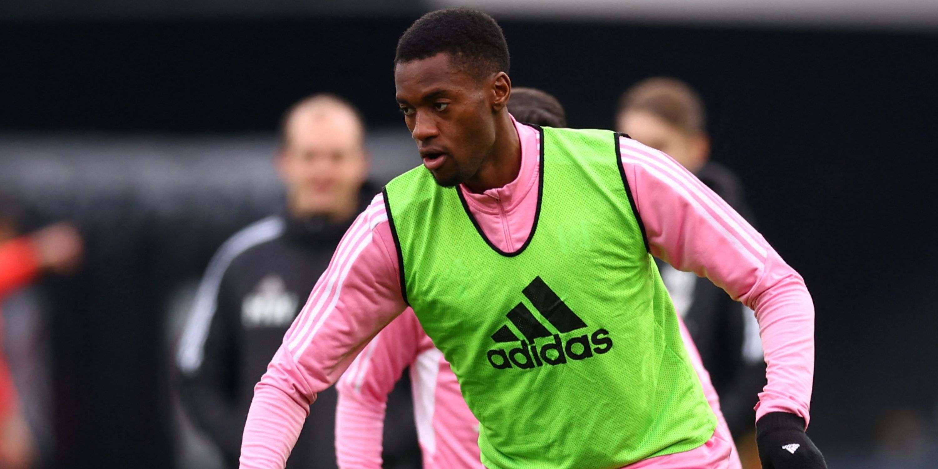 Fulham defender Tosin Adarabioyo during a pre-match warm-up