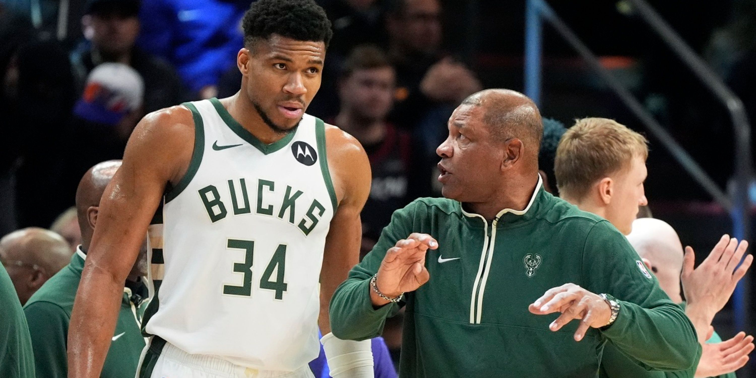 Doc Rivers and Giannis Antetokounmpo