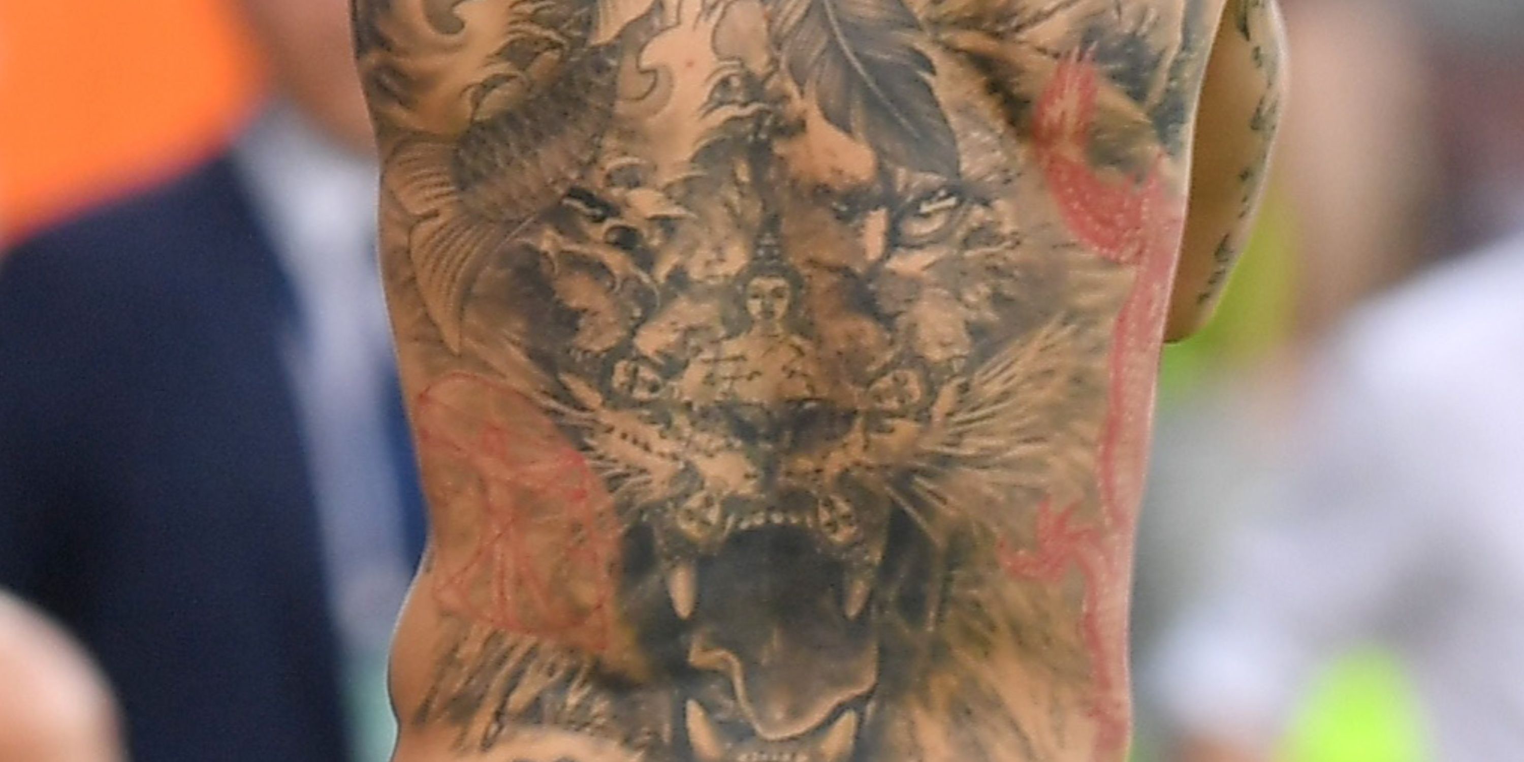 Zlatan Ibrahimovic's back tattoo