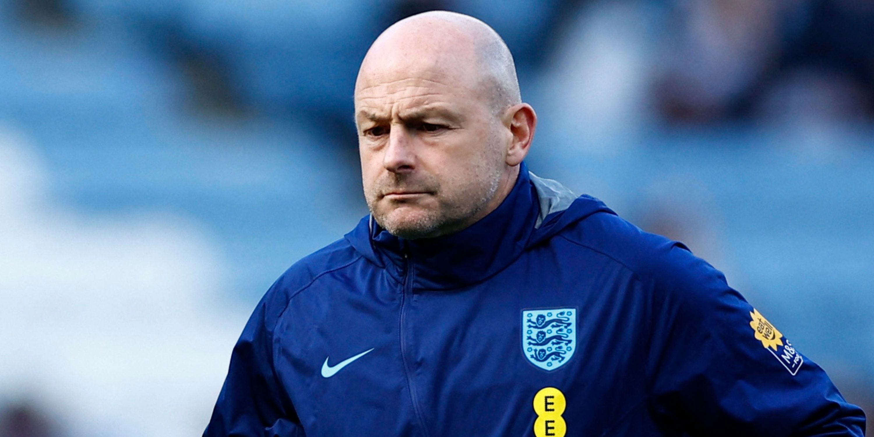 England u21 manager Lee Carsley before the match