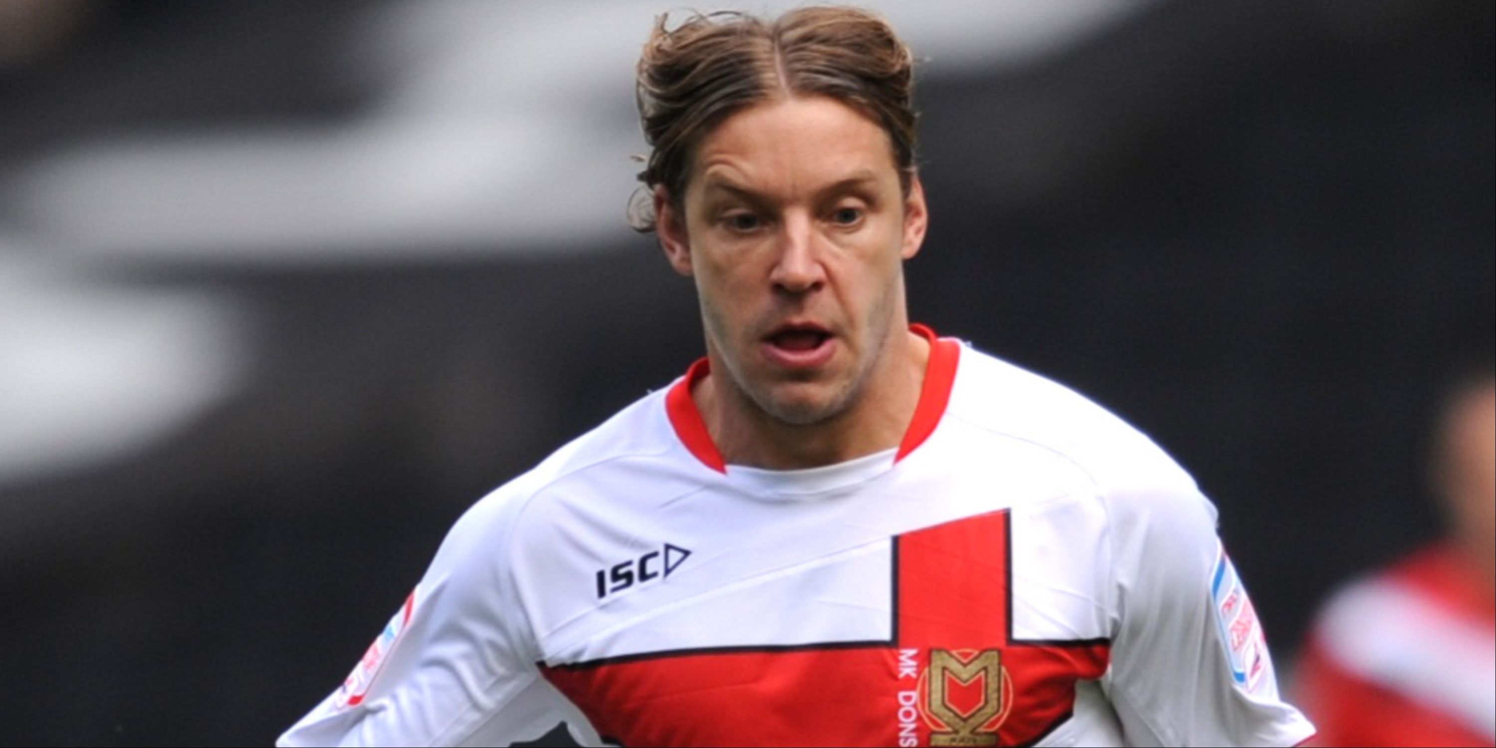 Alan Smith in action for MK Dons