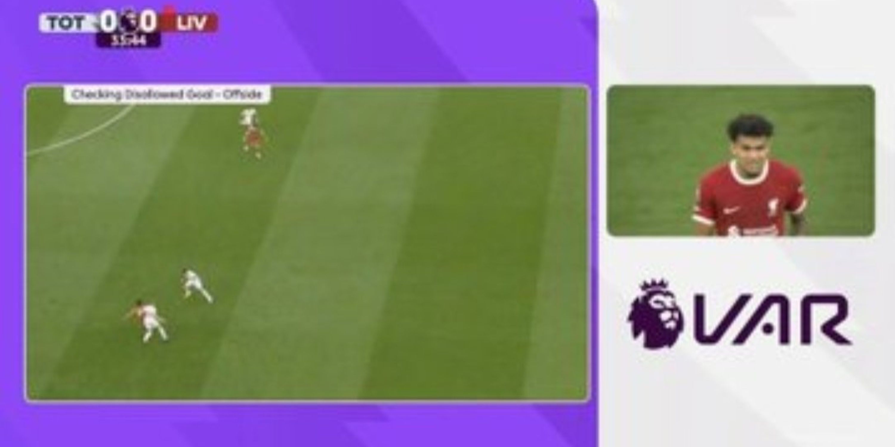 Luis Diaz's goal vs Spurs ruled out