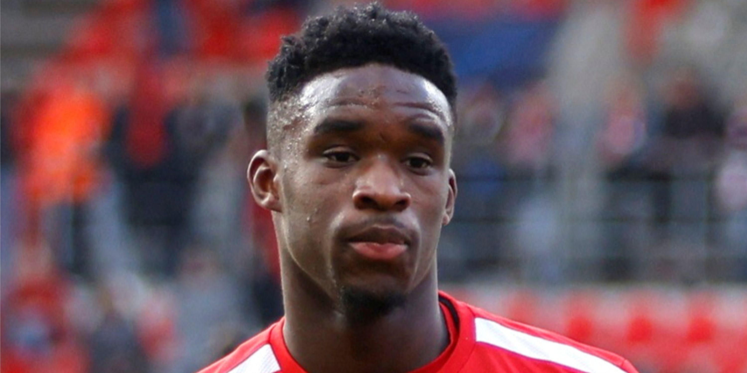 Royal Antwerp defensive midfielder Mandela Keita during a pre-match warm-up