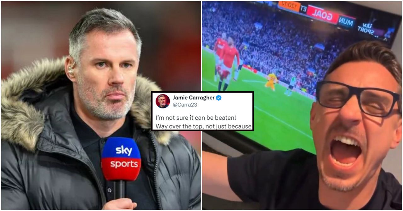 Jamie Carragher Responds to Gary Neville’s Man Utd v Liverpool Celebration