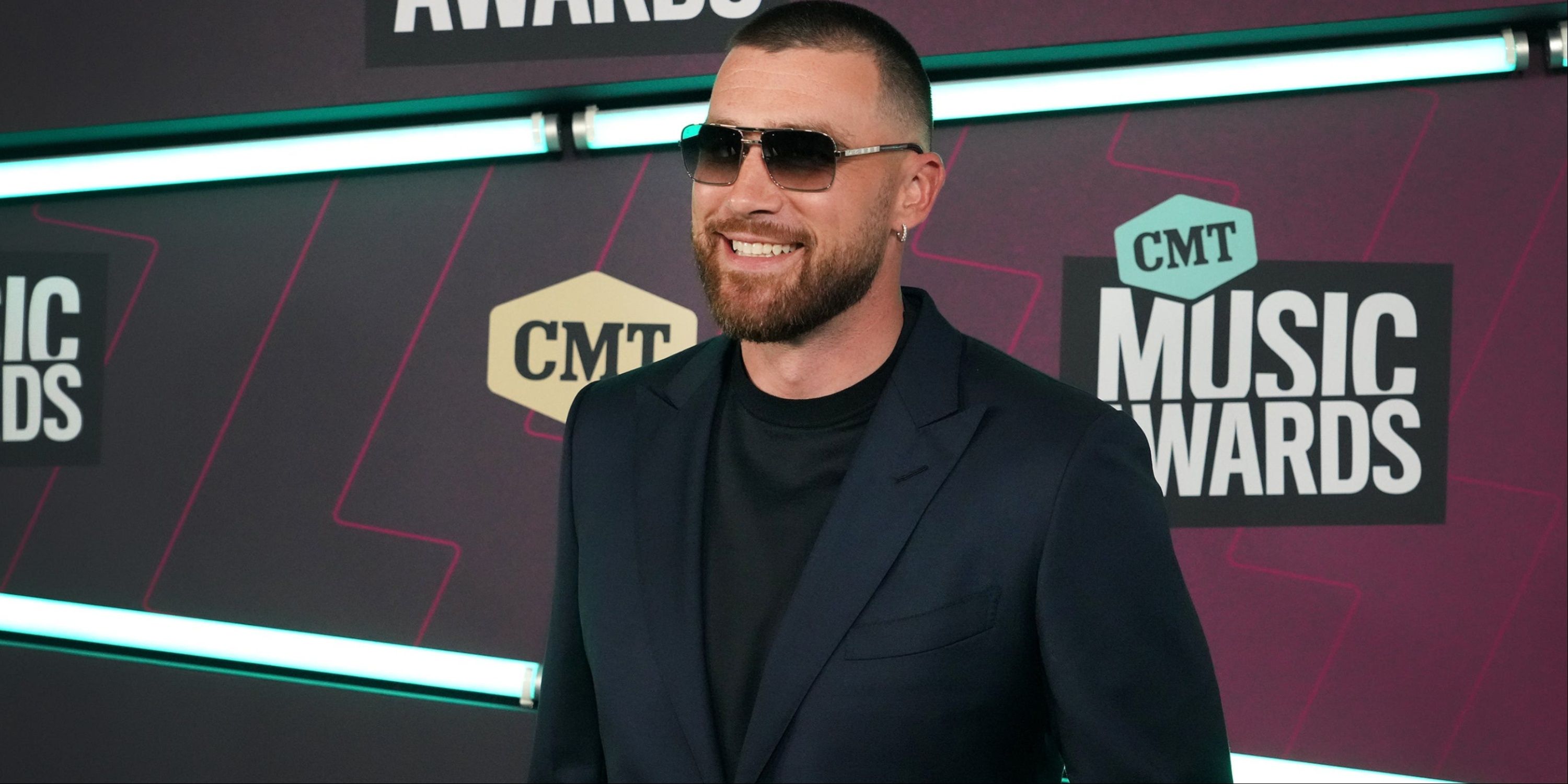 Kansas City Chiefs tight end Travis Kelce at the Country Music Awards