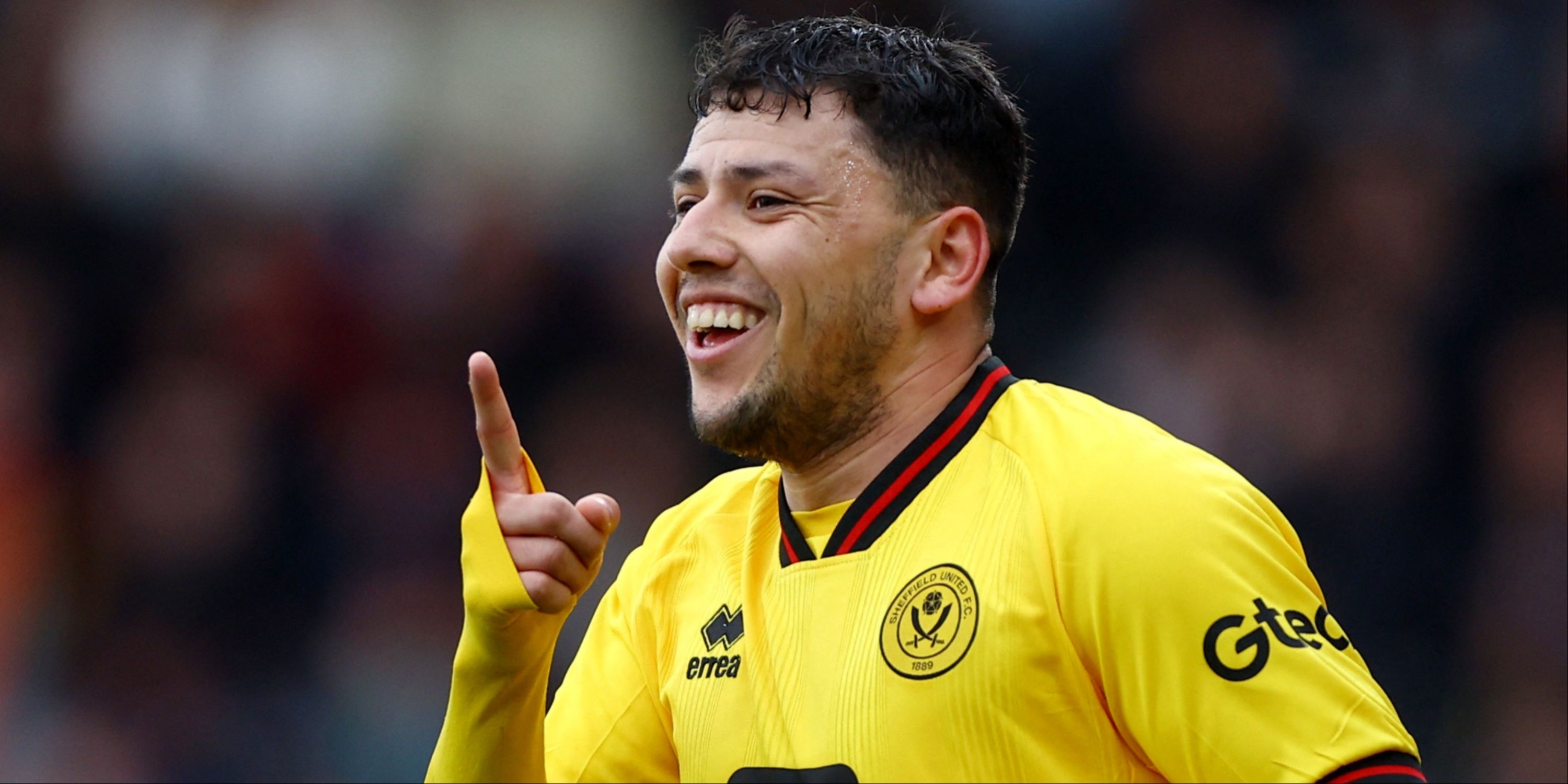 Gustavo Hamer celebrates for Sheffield United