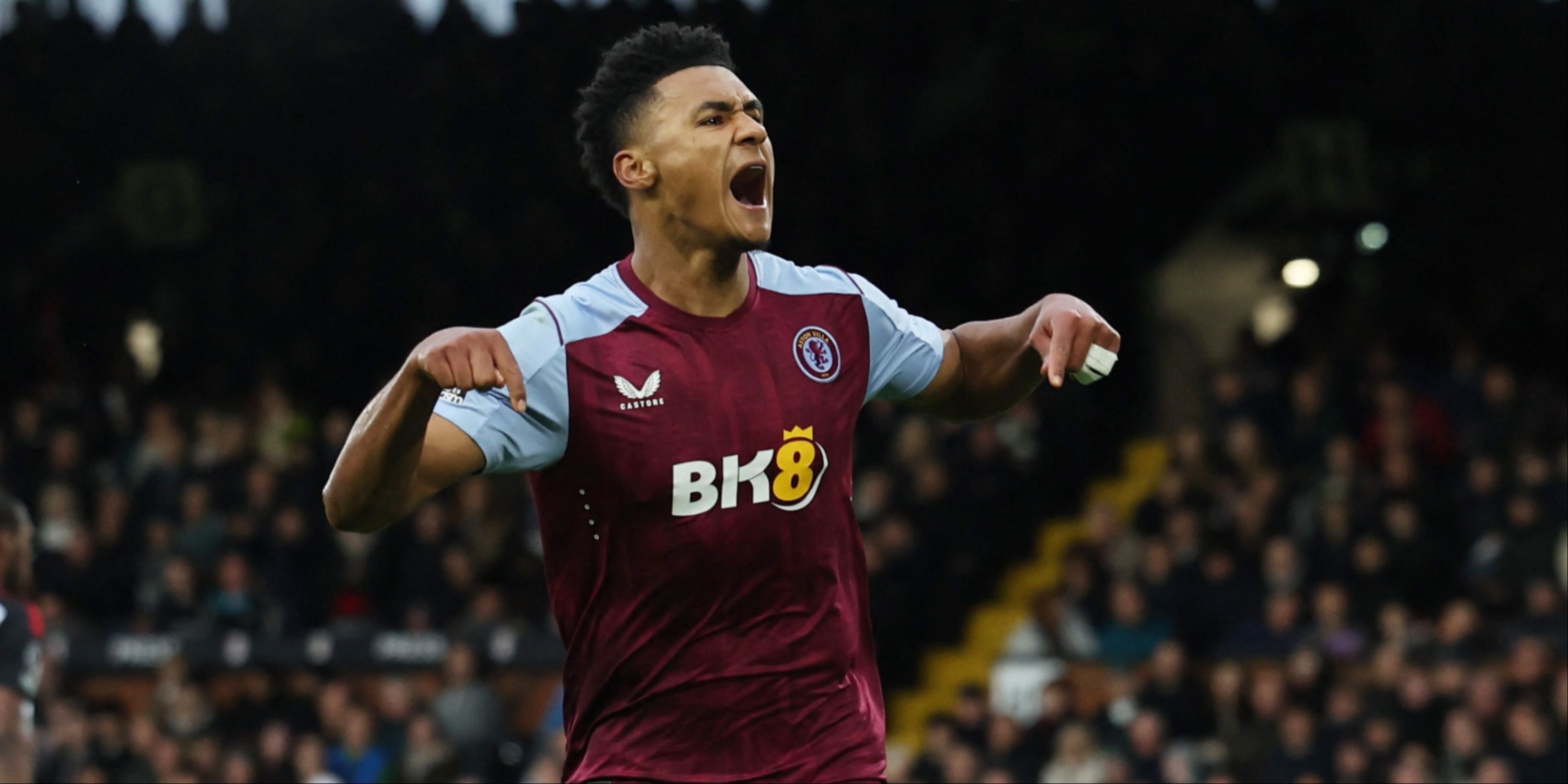 Ollie Watkins celebrating for Aston Villa