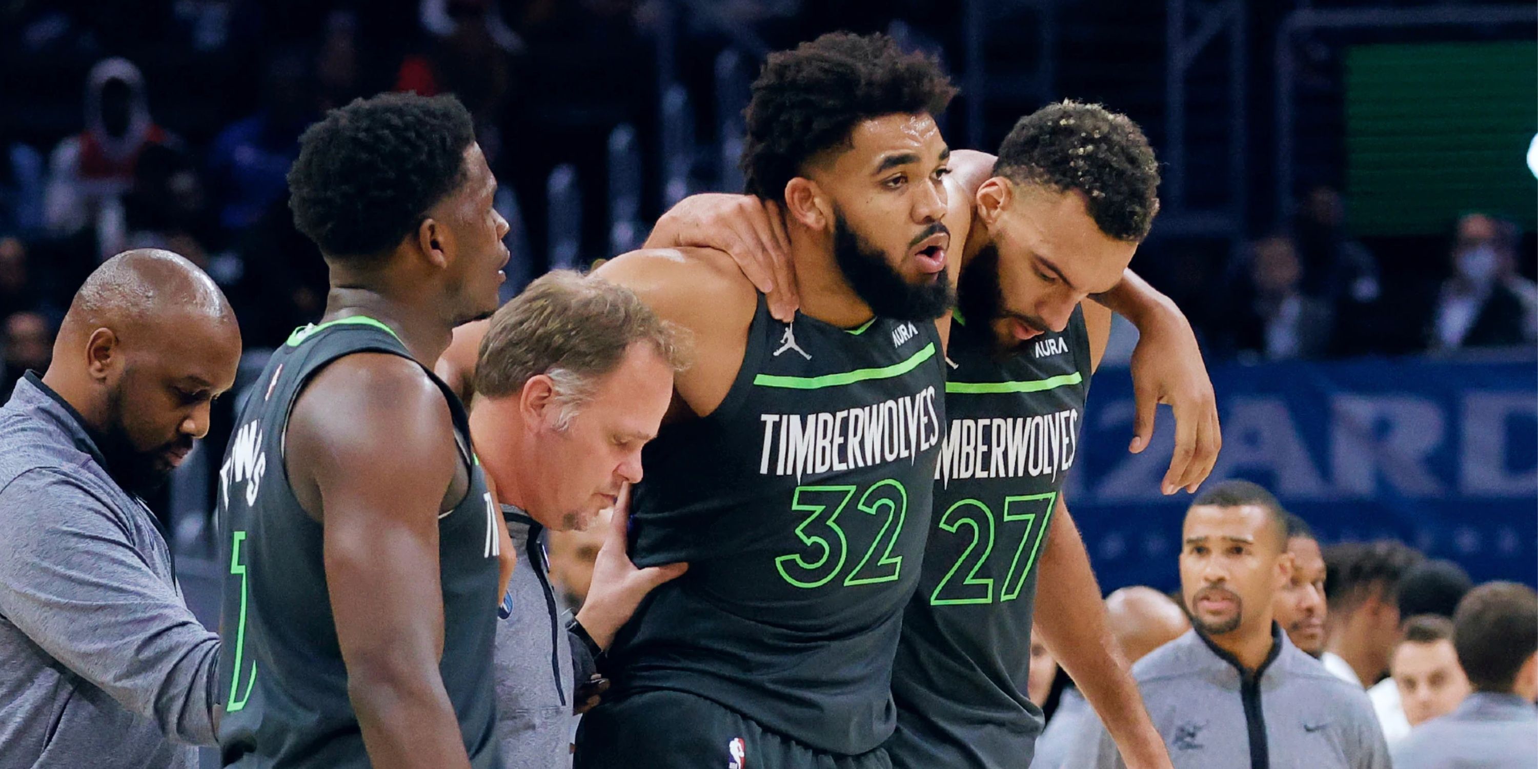 Karl Anthony-Towns Rudy Gobert Anthony Edwards Minnesota Timberwolves