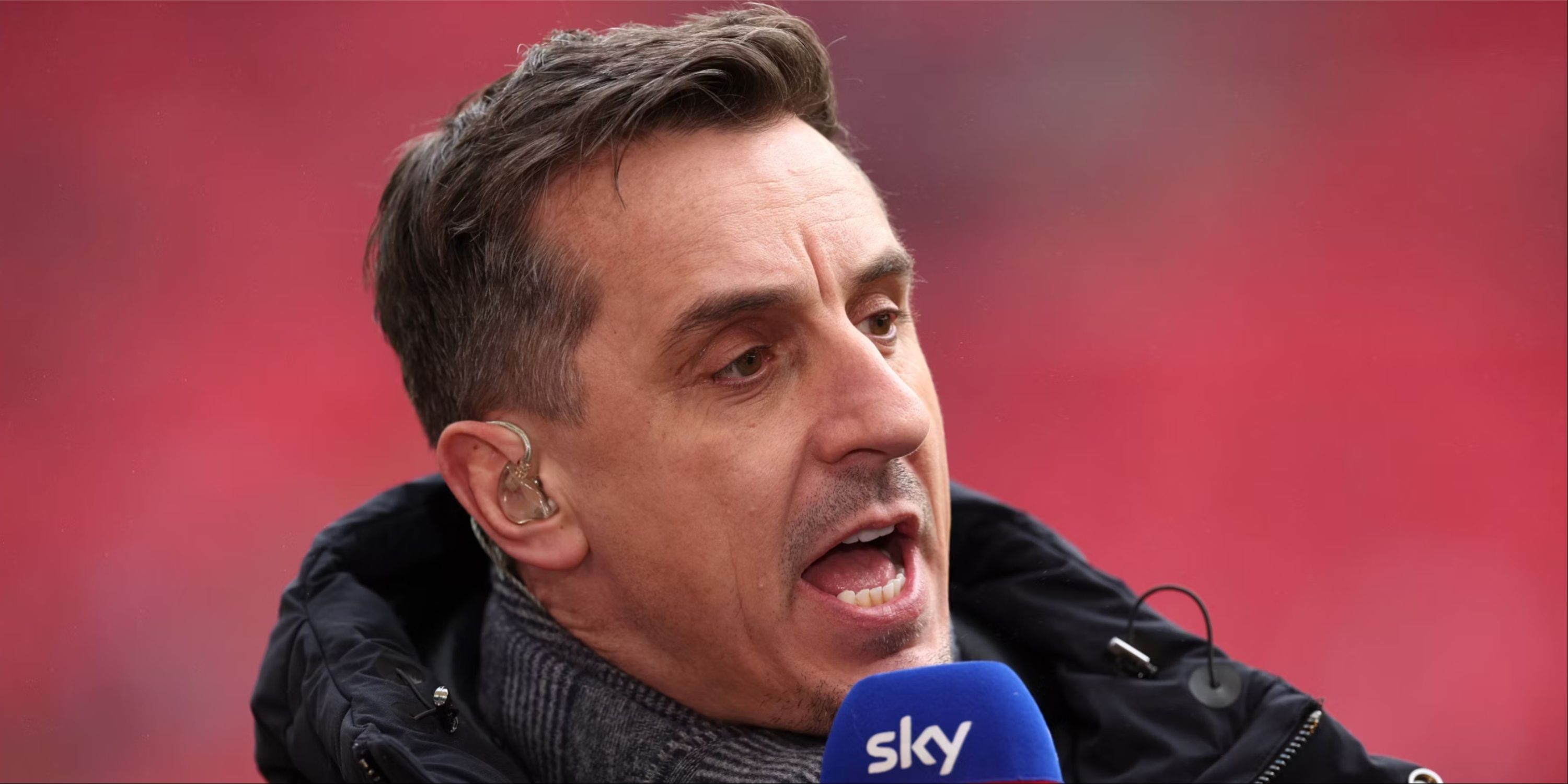Gary Neville working for Sky Sports