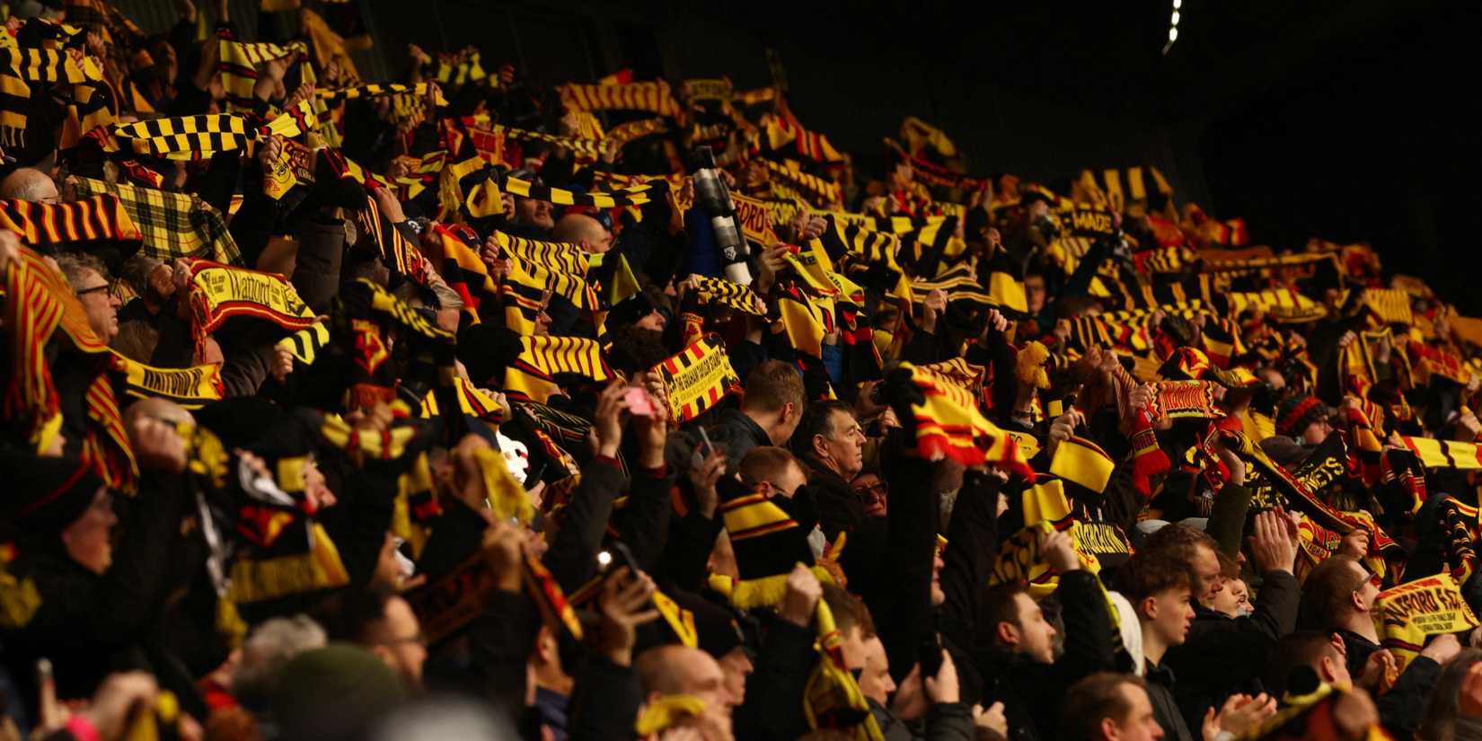 Watford fans are just waiting for a return to the Premier League and will continue to support their Hornets.