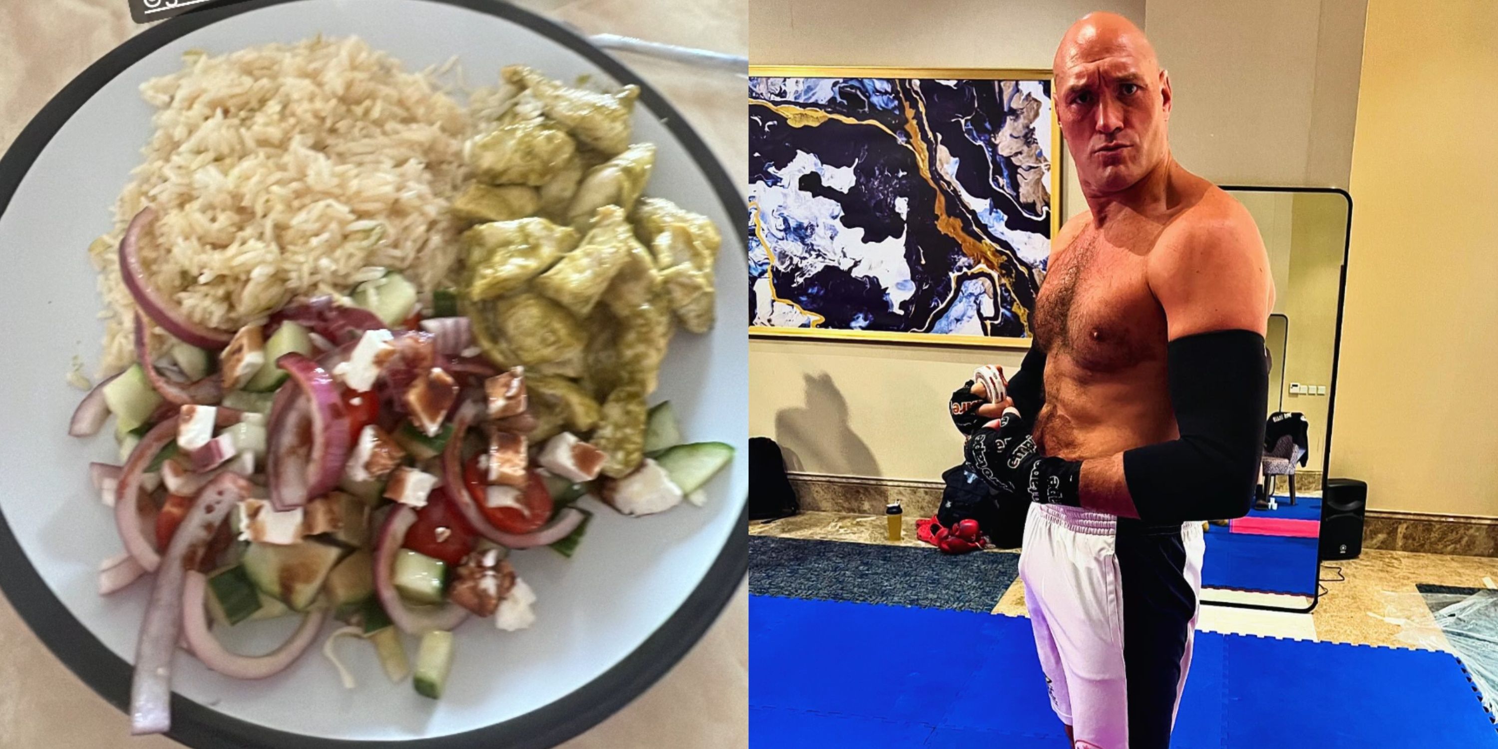 Tyson Fury's meals