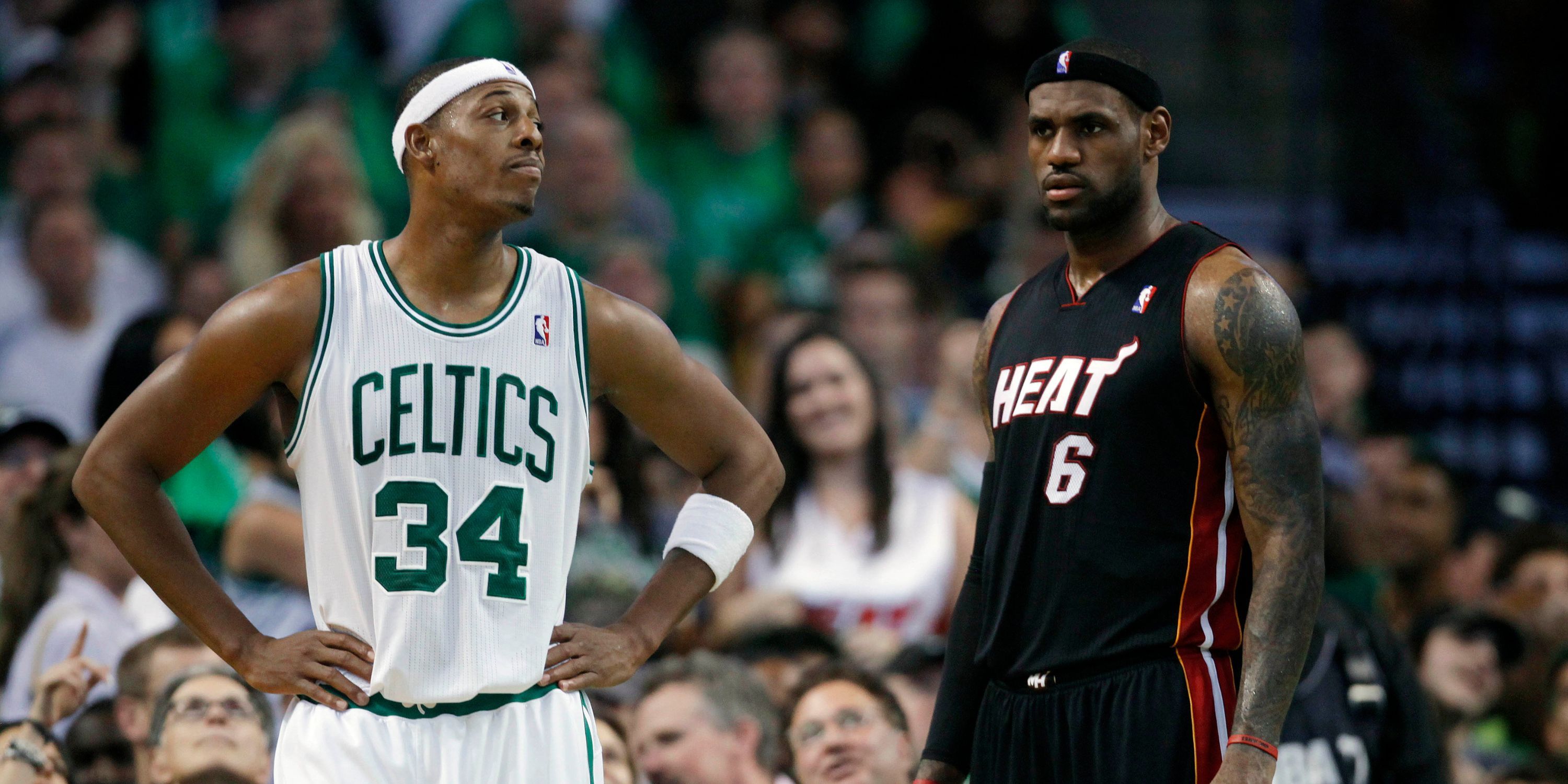 Paul Pierce and LeBron James