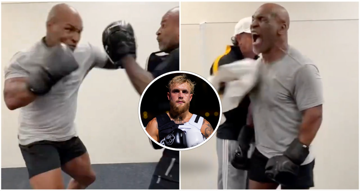 Jake paul mike tyson training video