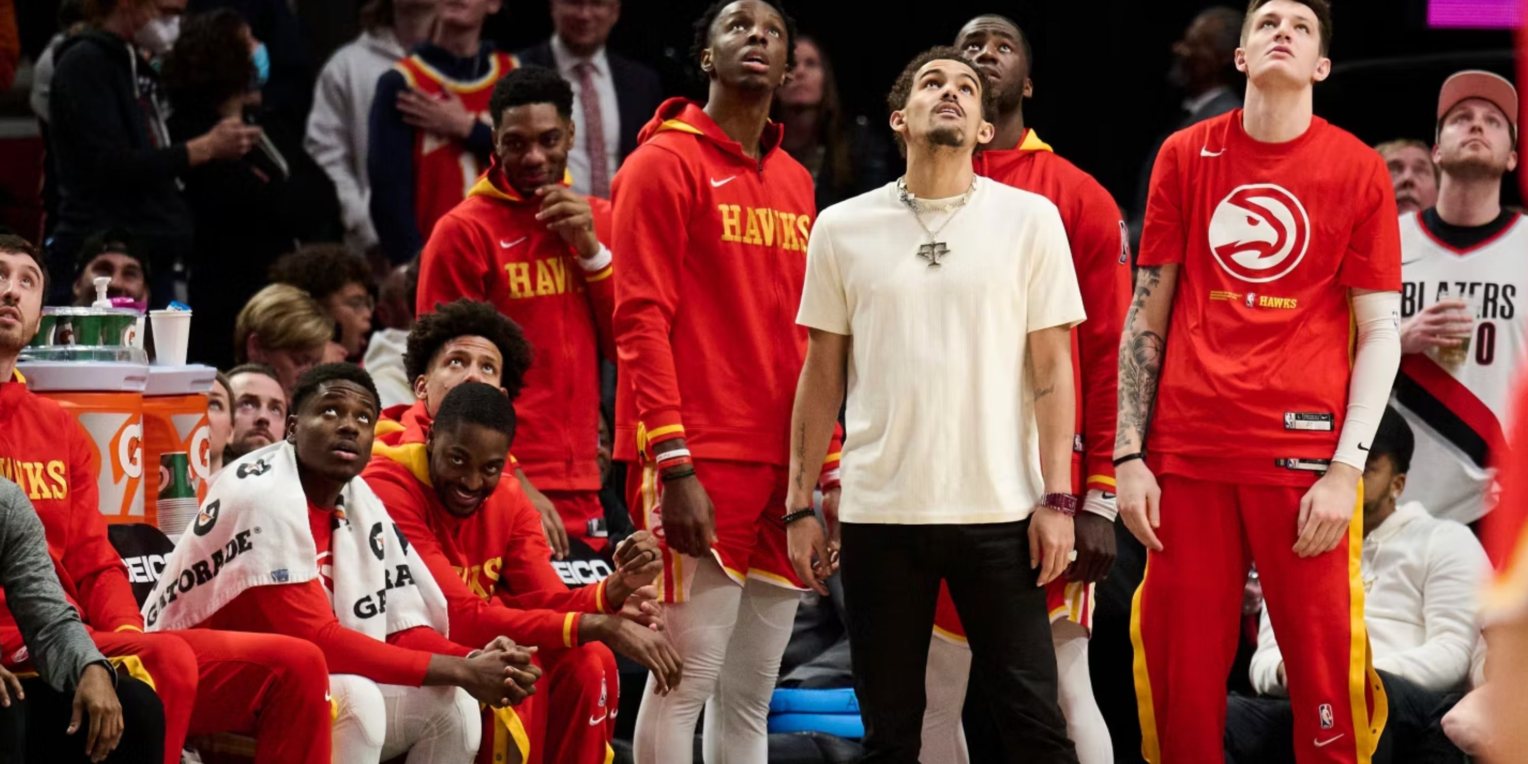 Trae Young and his Atlanta Hawks teammates