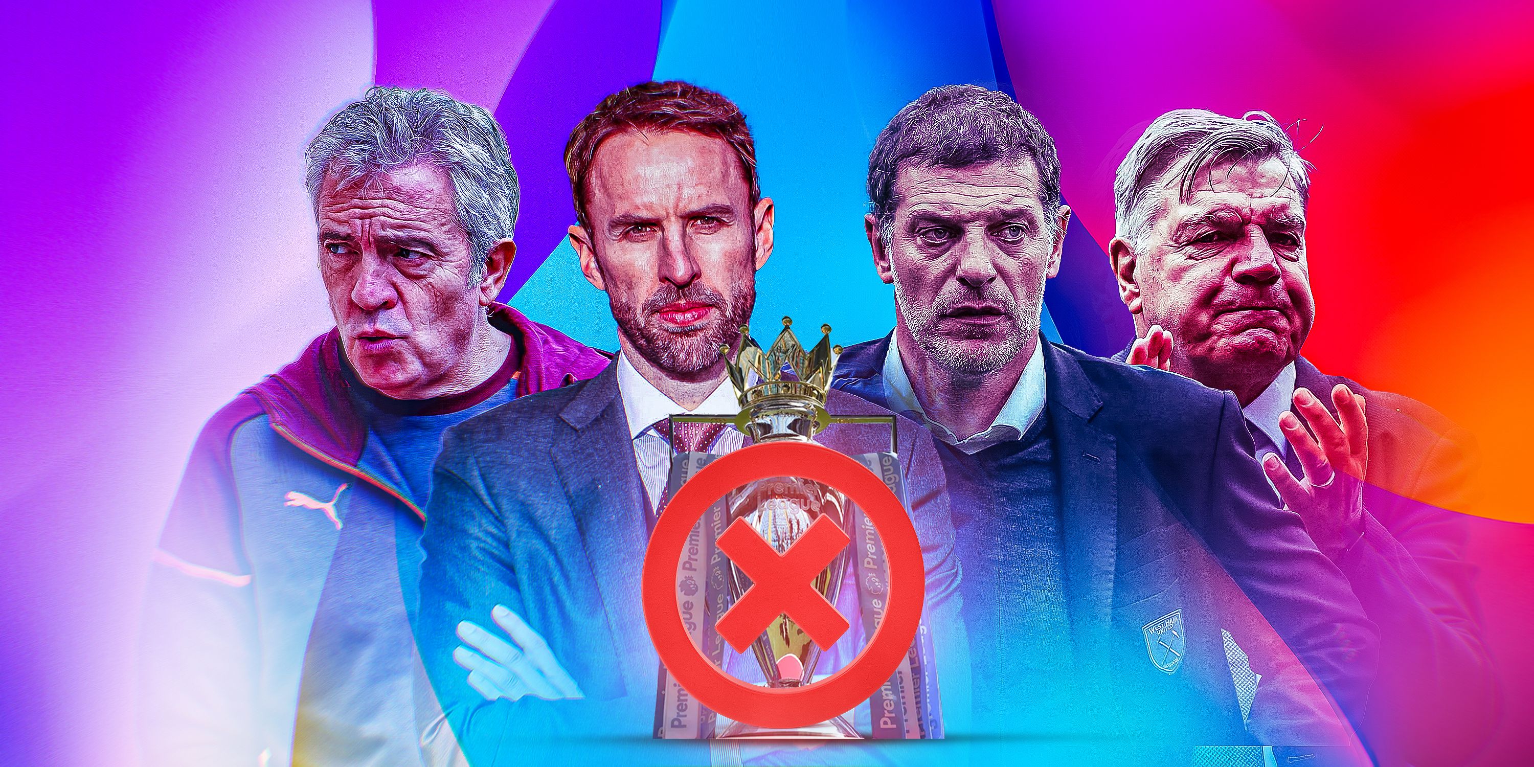 Trophyless managers featuring Gareth Southgate and Slaven Bilic