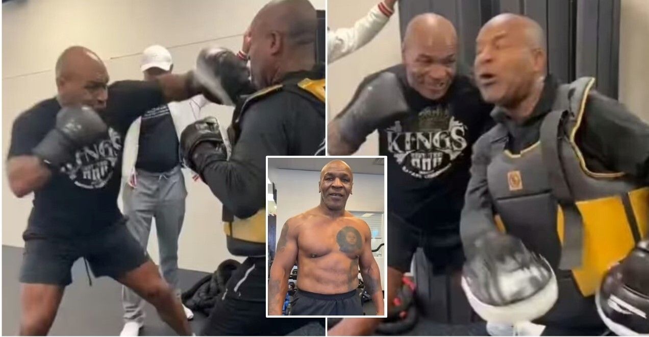 Mike Tyson Releases New Sparring Footage Ahead of Jake Paul Fight