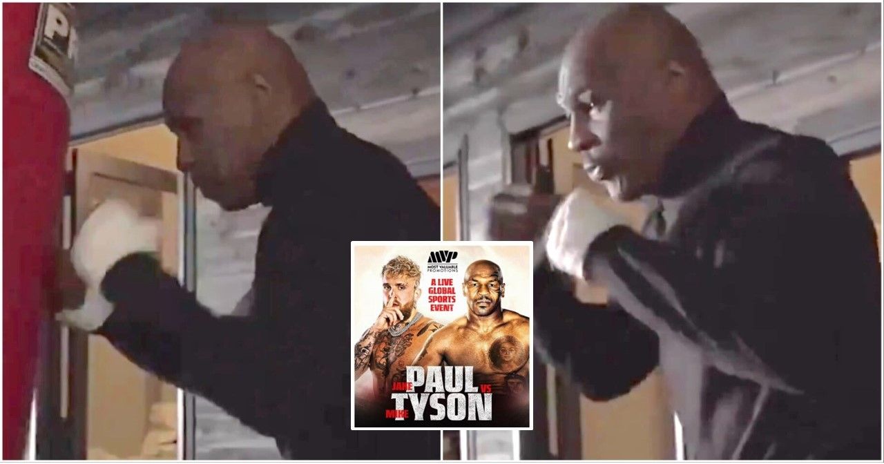 Mike Tyson Shares First Workout Footage Ahead of Jake Paul Fight