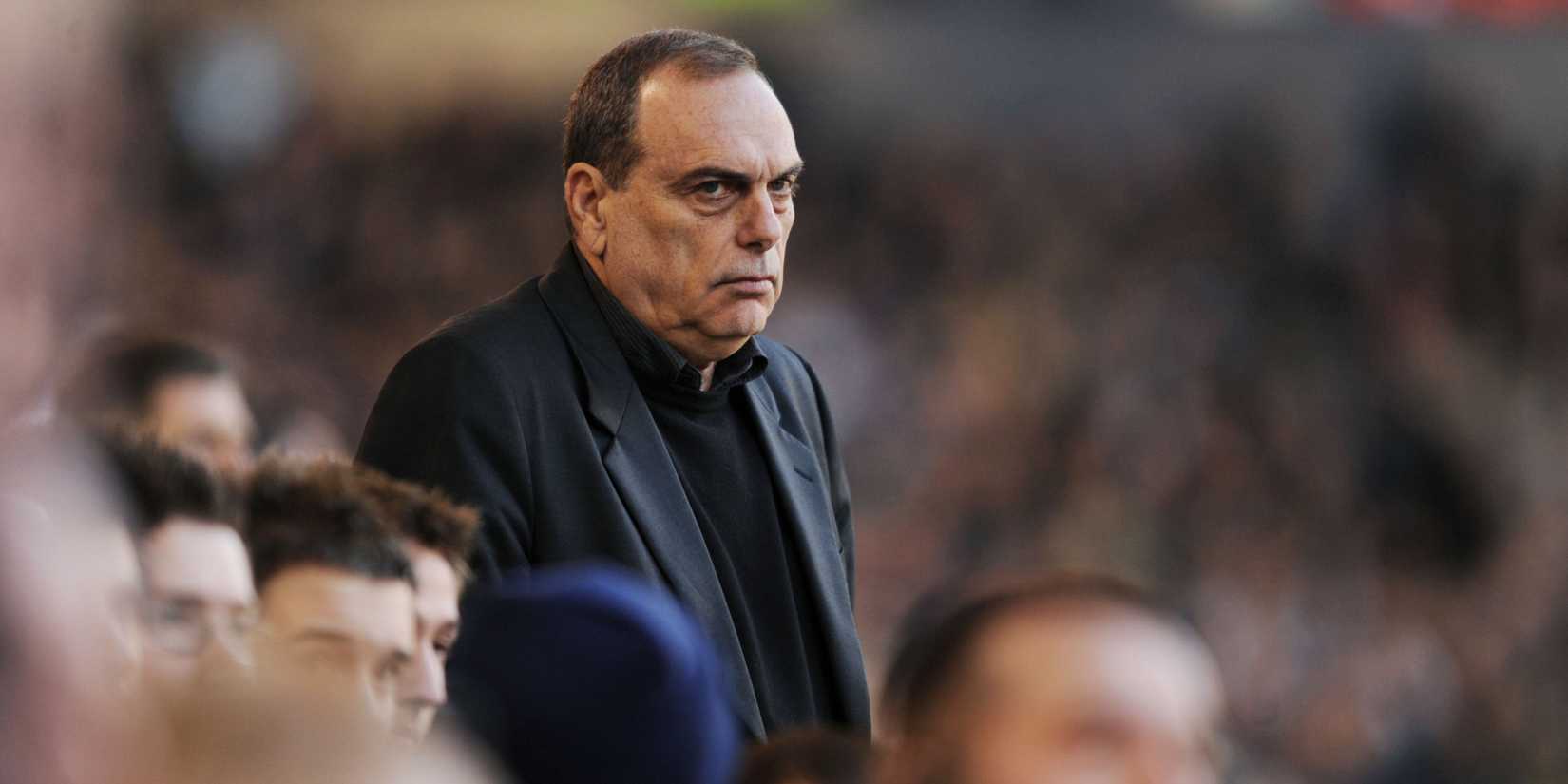 West Ham manager Avram Grant looking on