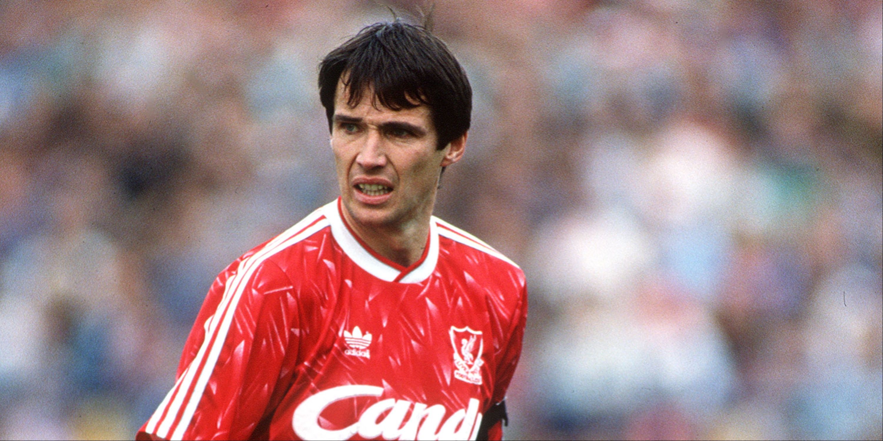 Alan Hansen in action for Liverpool.