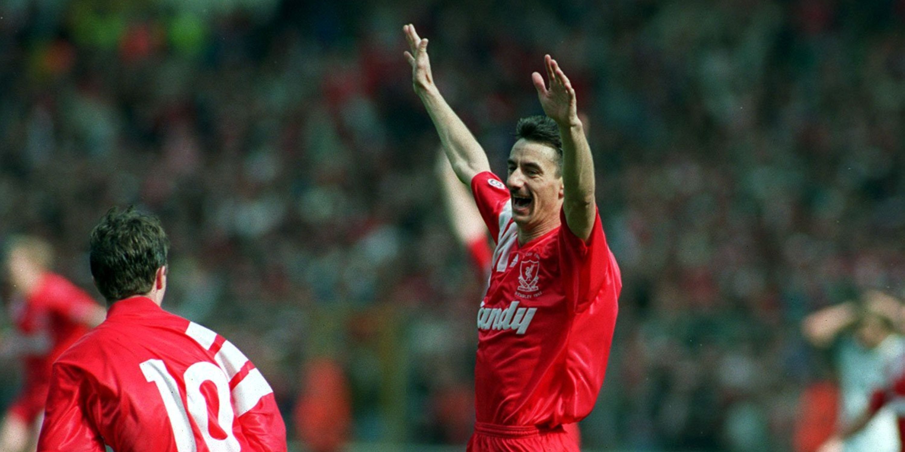 Ian Rush celebrating a goal for Liverpool