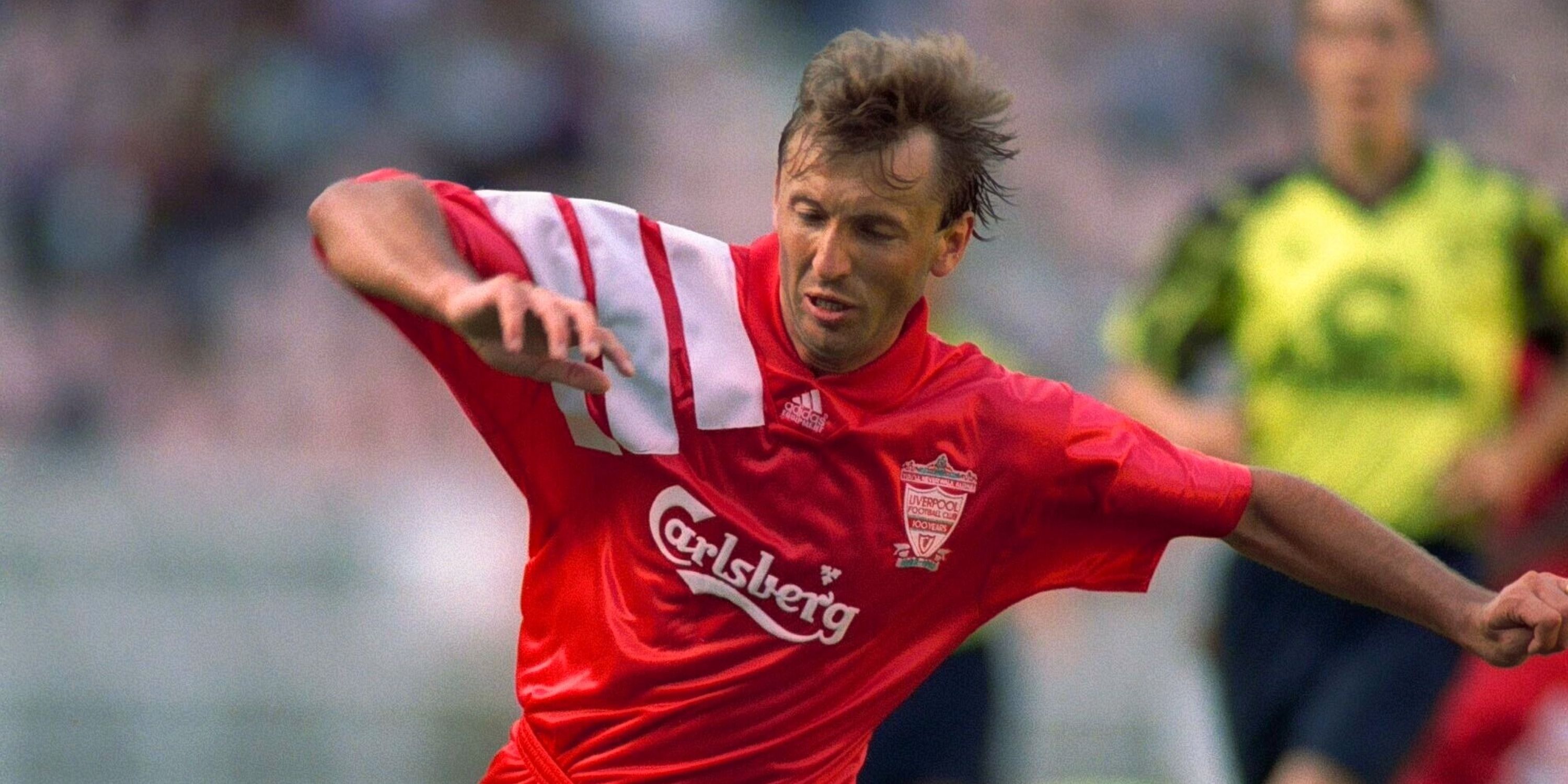 Istvan Kozma in action for Liverpool in the Premier League