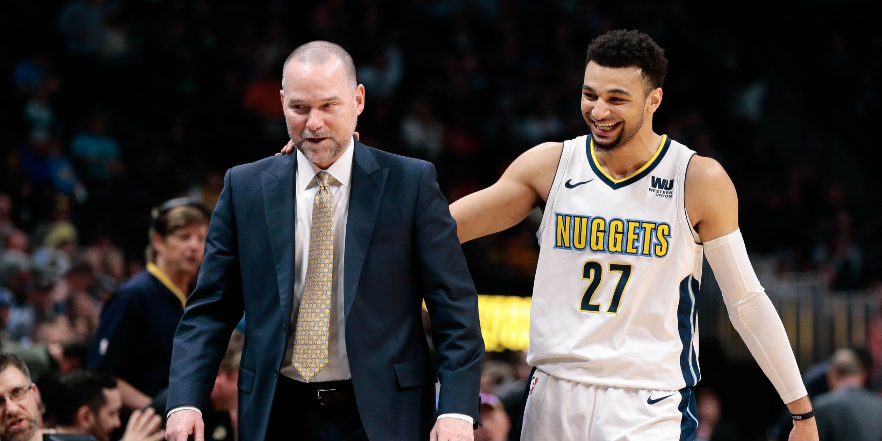 Jamal Murray and Michael Malone