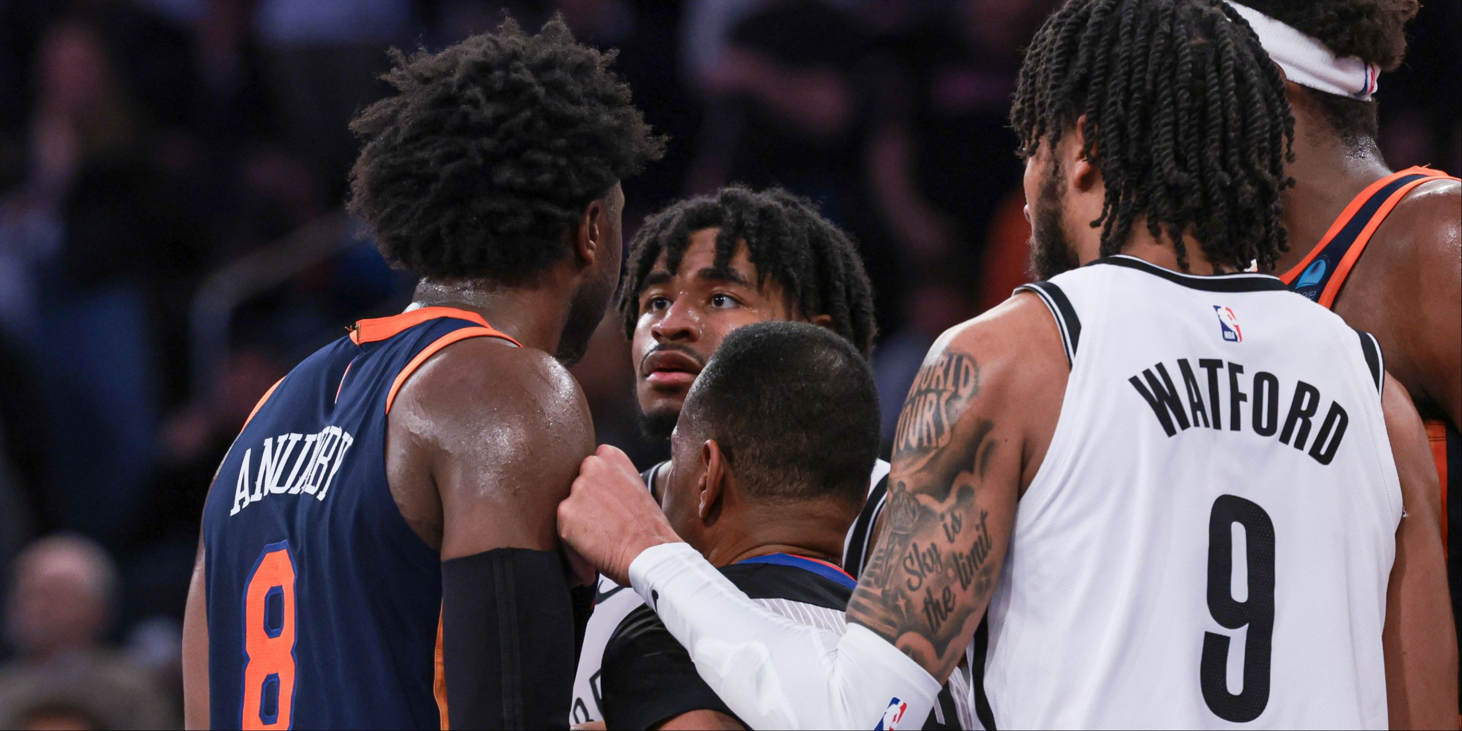 Knicks Nets Altercation Anunoby