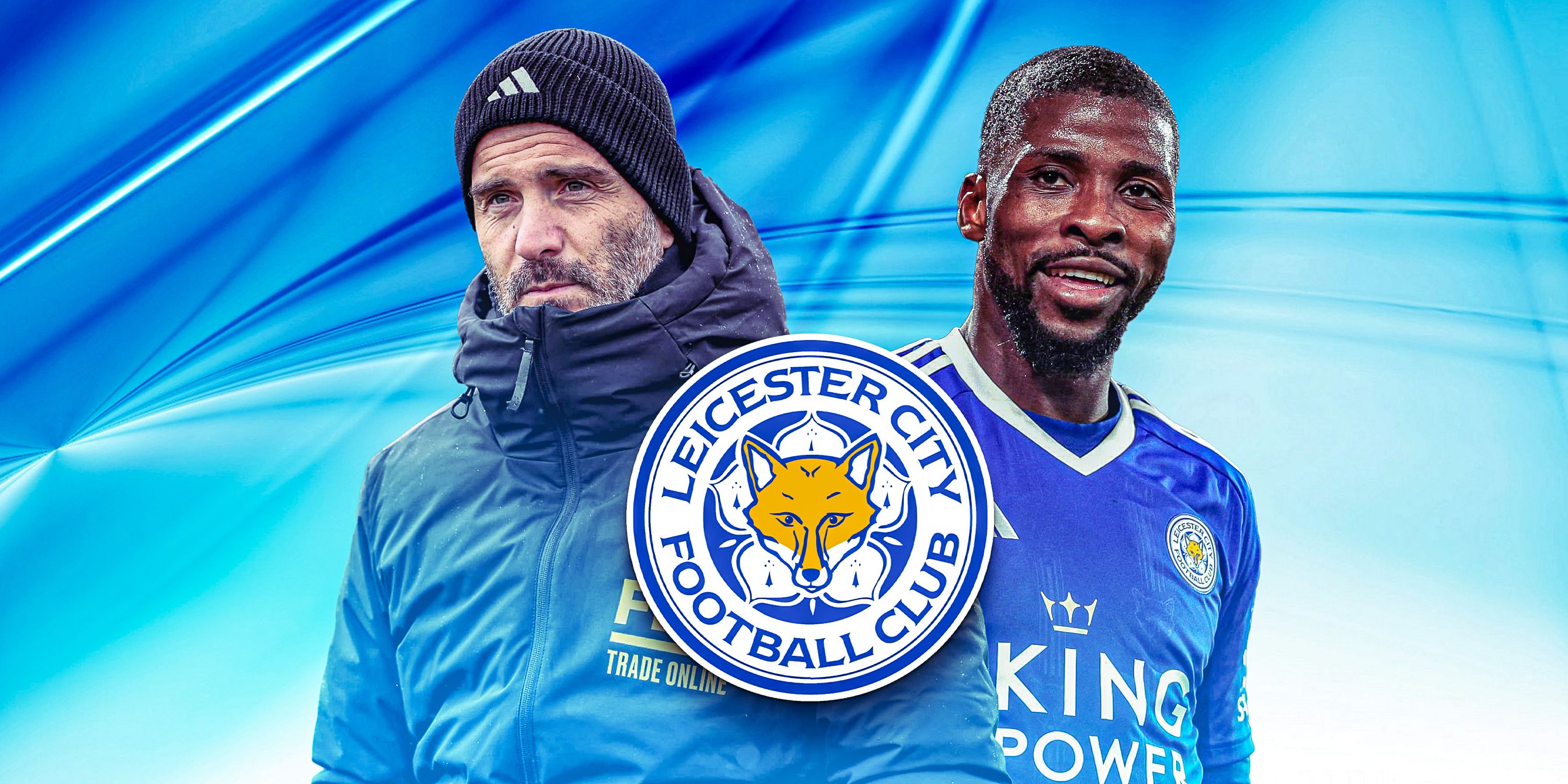 Leicester City manager Enzo Maresca and striker Kelechi Iheanacho