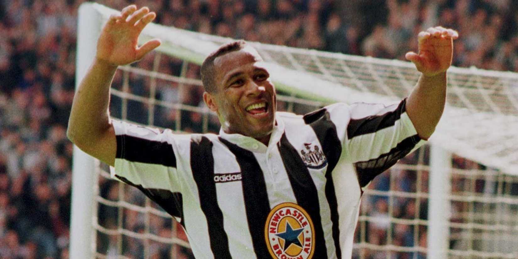 Les Ferdinand celebrates