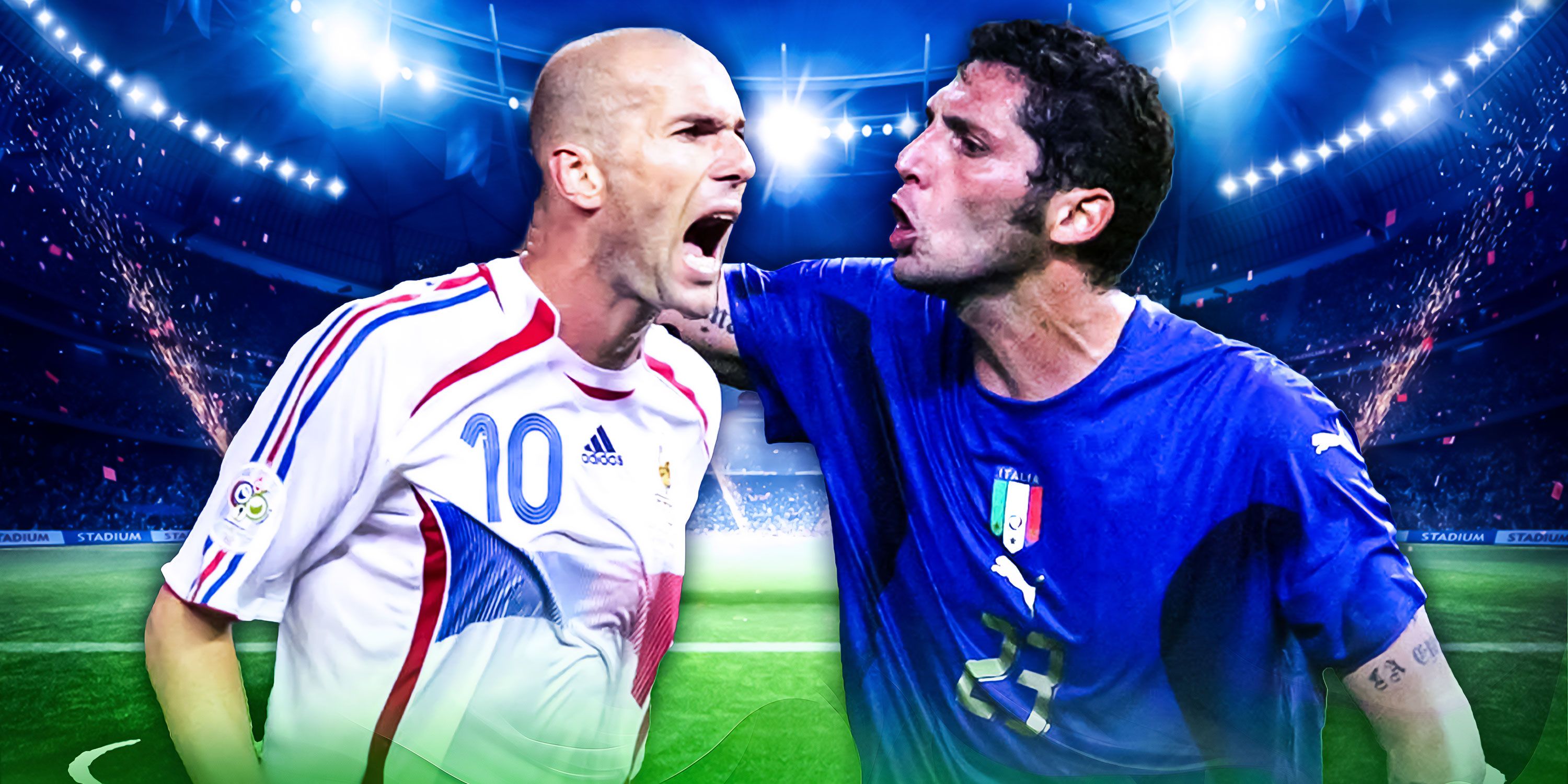 France's Zinedine Zidane and Italy's Marco Materazzi.