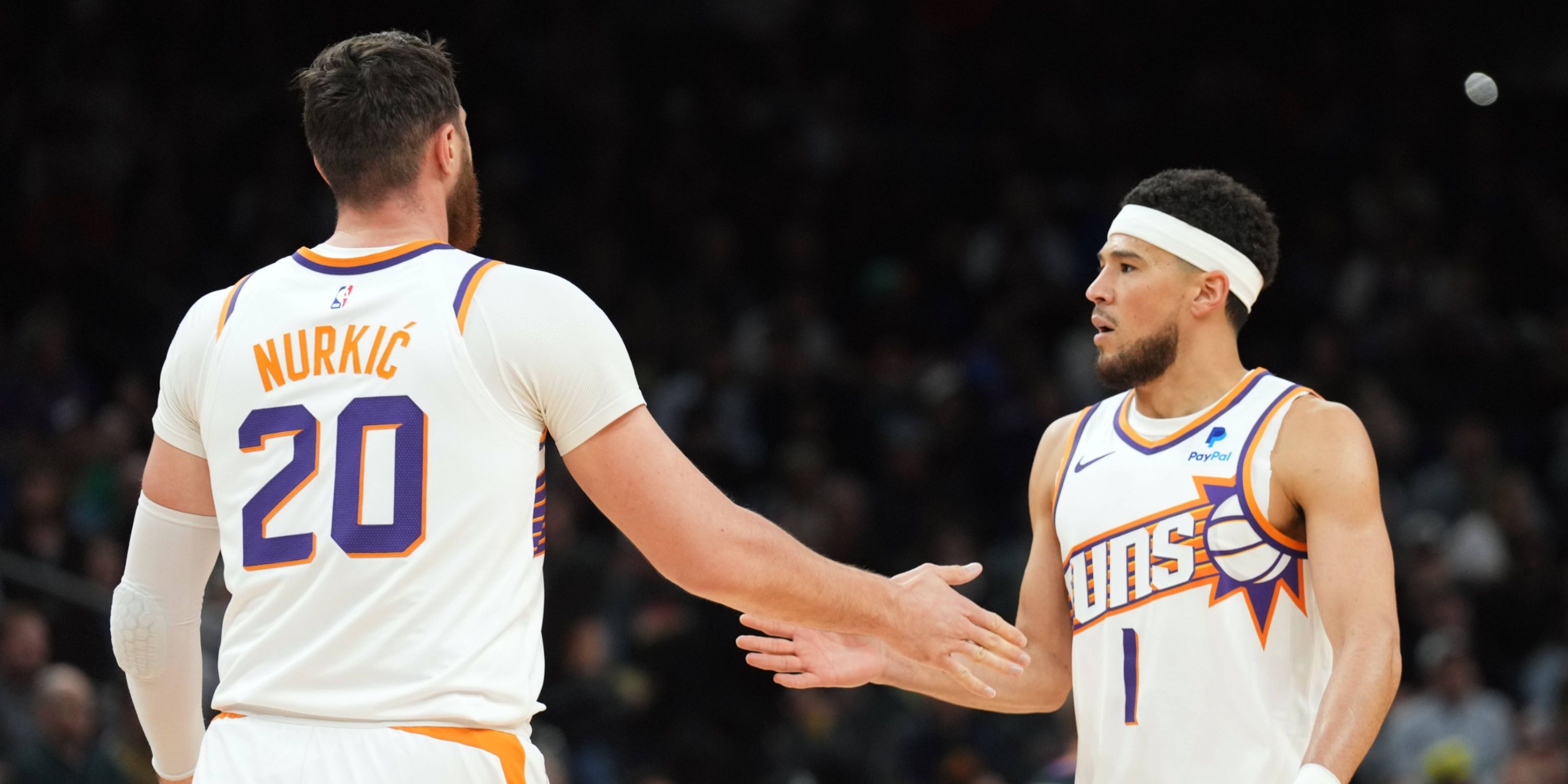 Devin Booker and Jusuf Nurkic