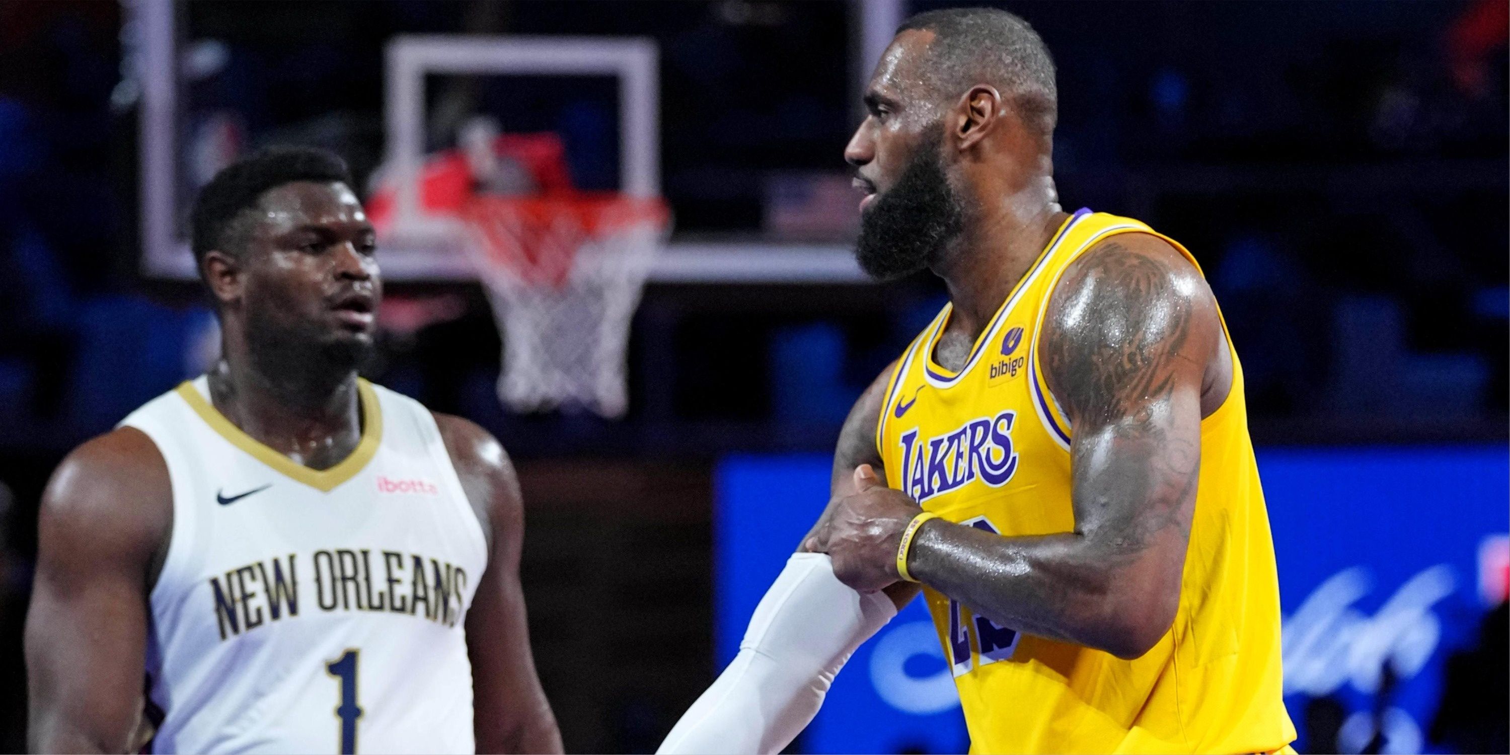 Lebron James and Zion Williamson