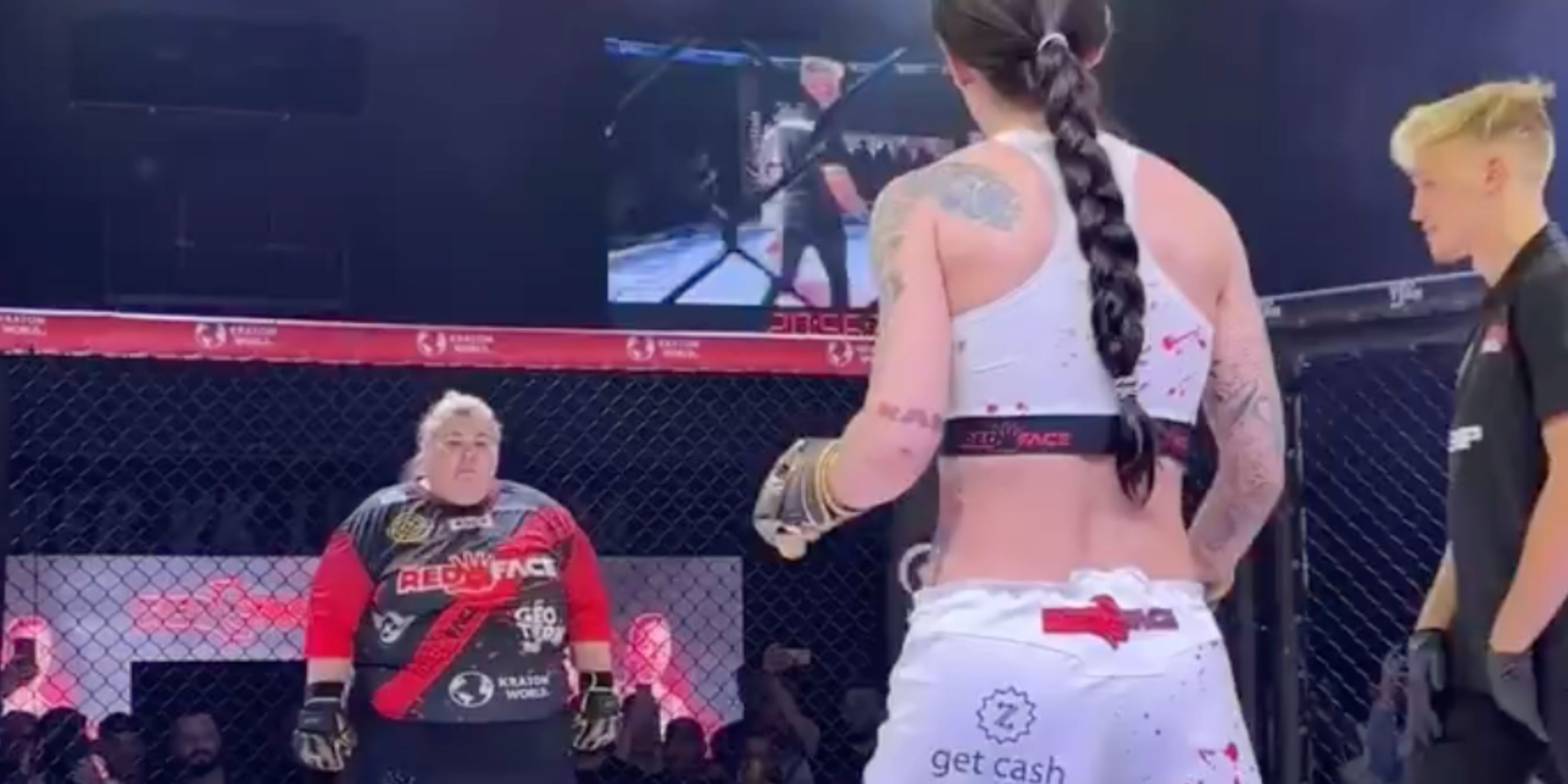 MMA Fighter Accidentally KOs Herself After Falling Face-First Into Cage