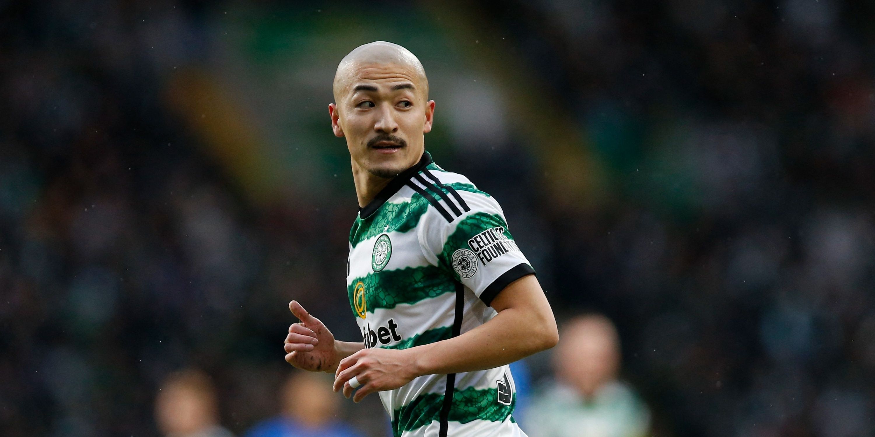 Daizen Maeda in action for Celtic.