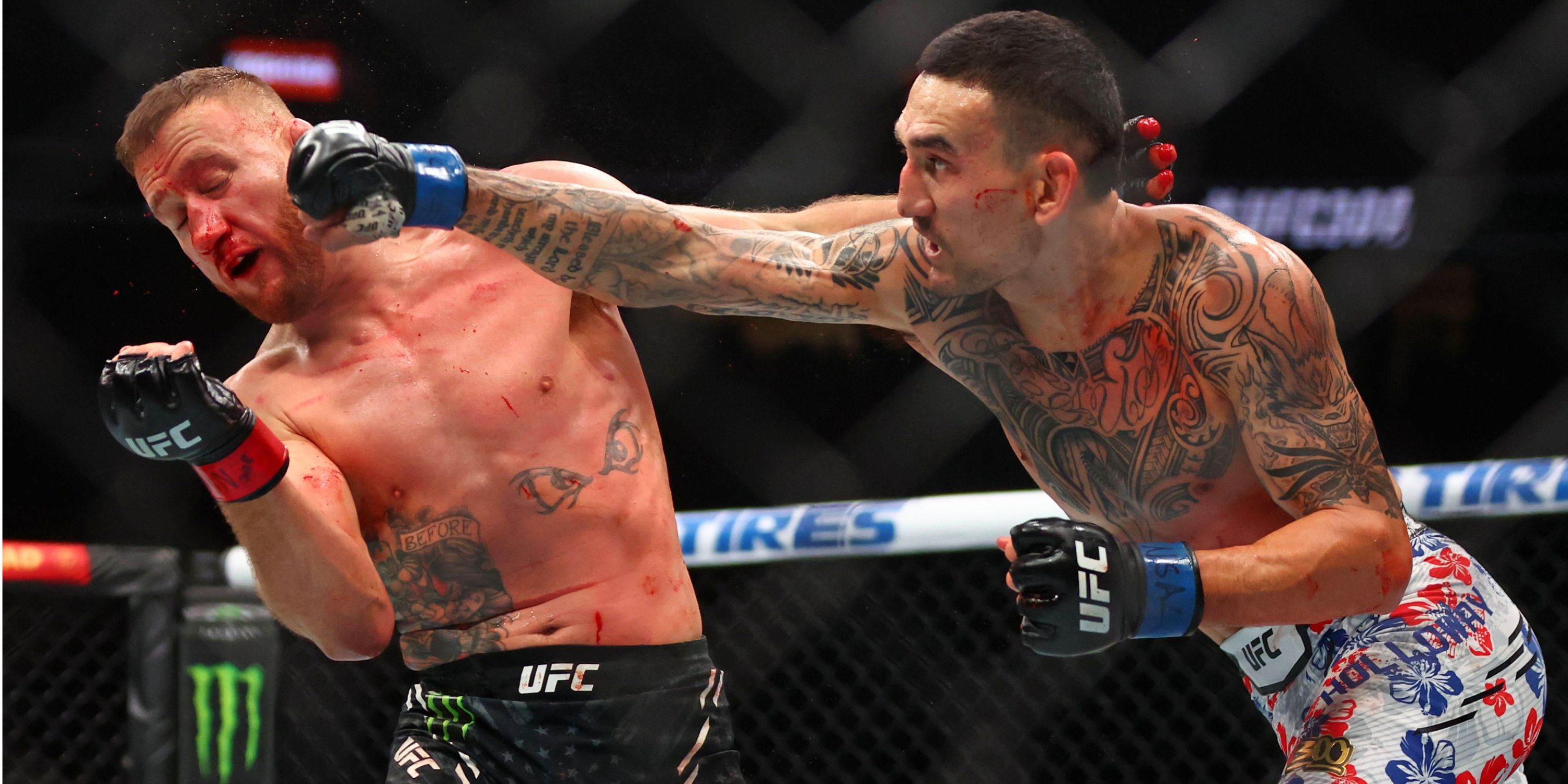 UFC Release Mic'd Up Footage of Ref Reacting to Holloway's KO of Gaethje
