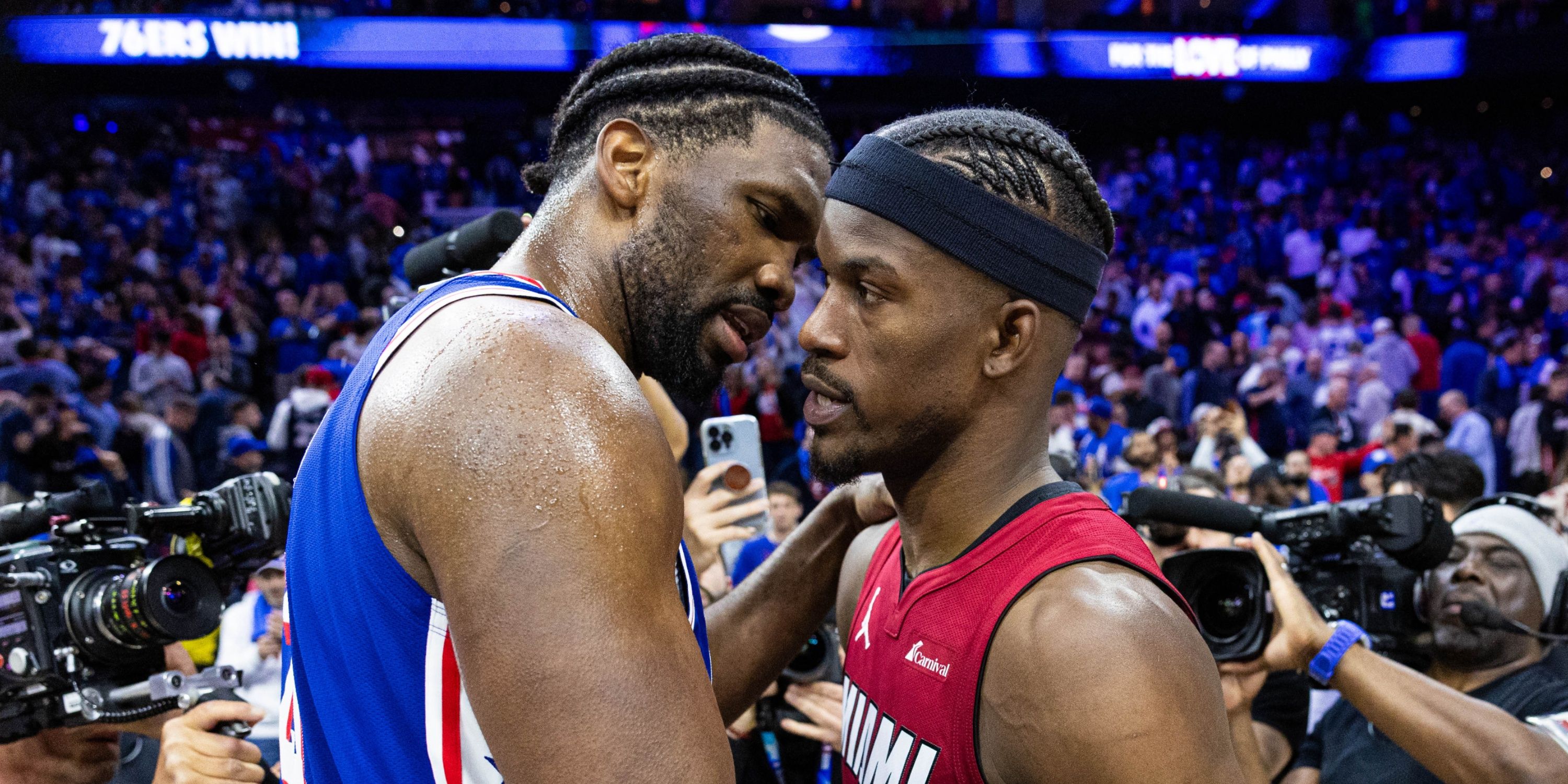 Jimmy Butler and Joel Embiid